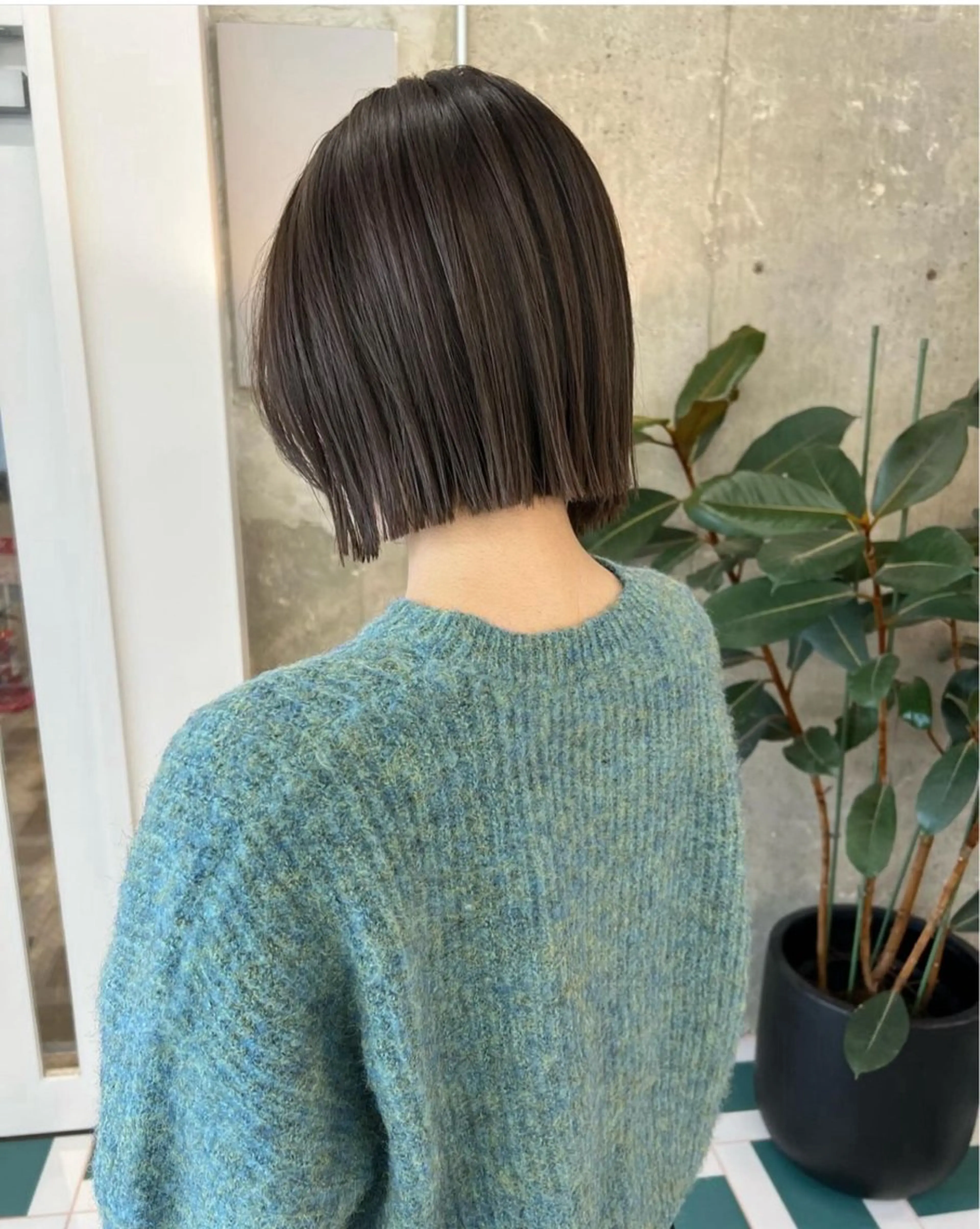 ショート 切りっぱなしボブ ボブ HINA/栄/ボブ/ ボブパーマ/インナーのヘアスタイル