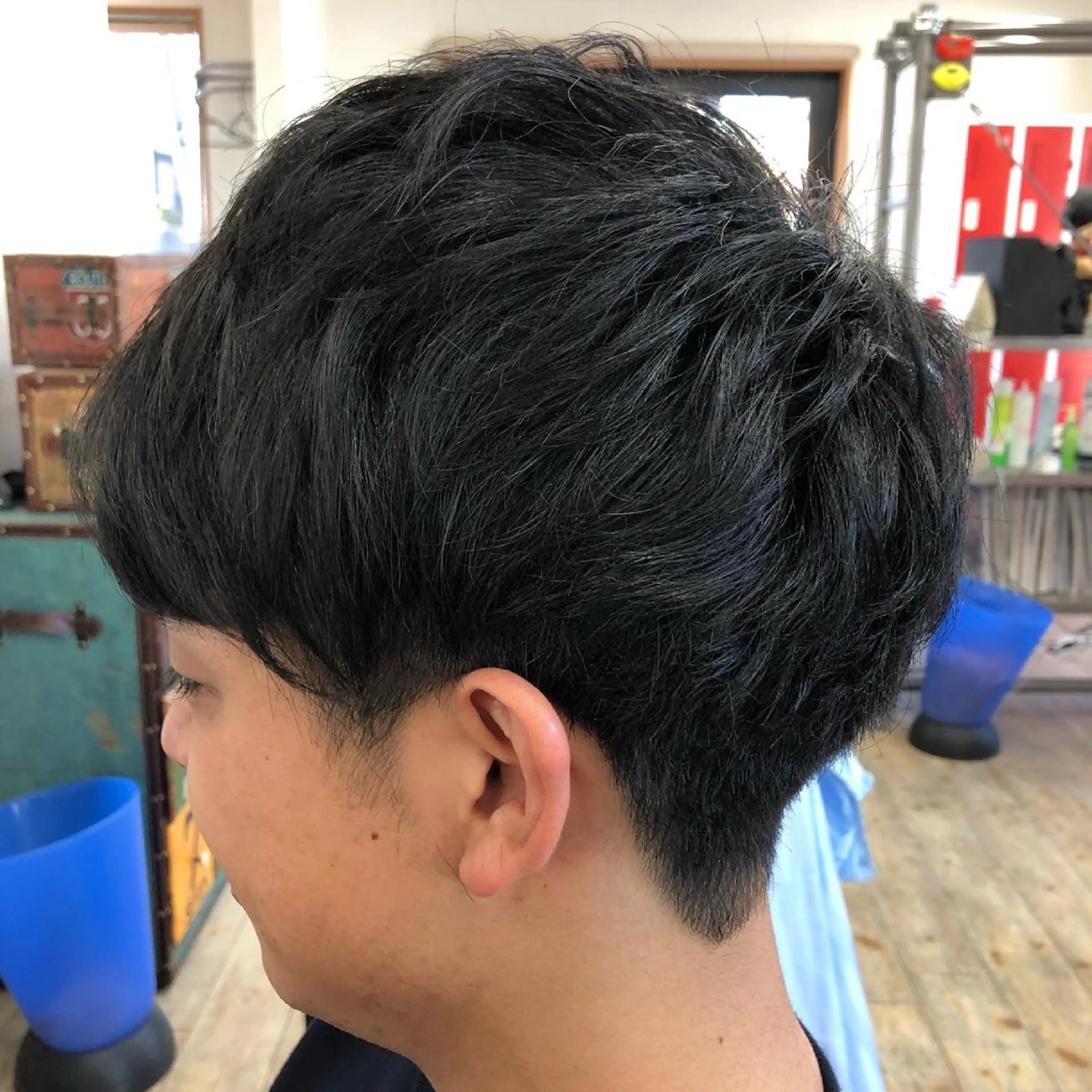 ショート メンズ メンズパーマ くせ毛 ショートヘア 水谷 寛太のヘアスタイル