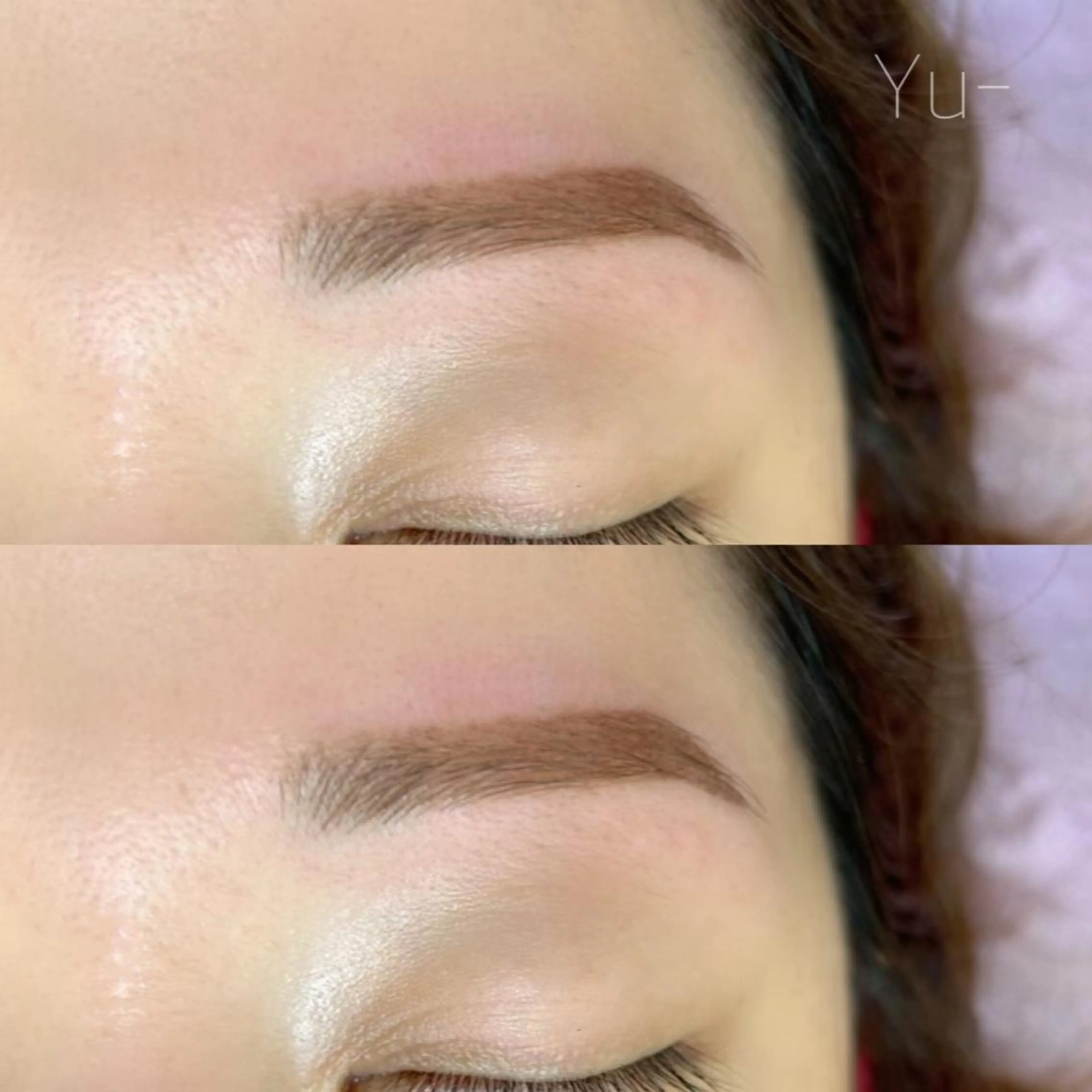 アイブロウ 眉毛ワックス脱毛 y u-のマツエク・マツパデザイン