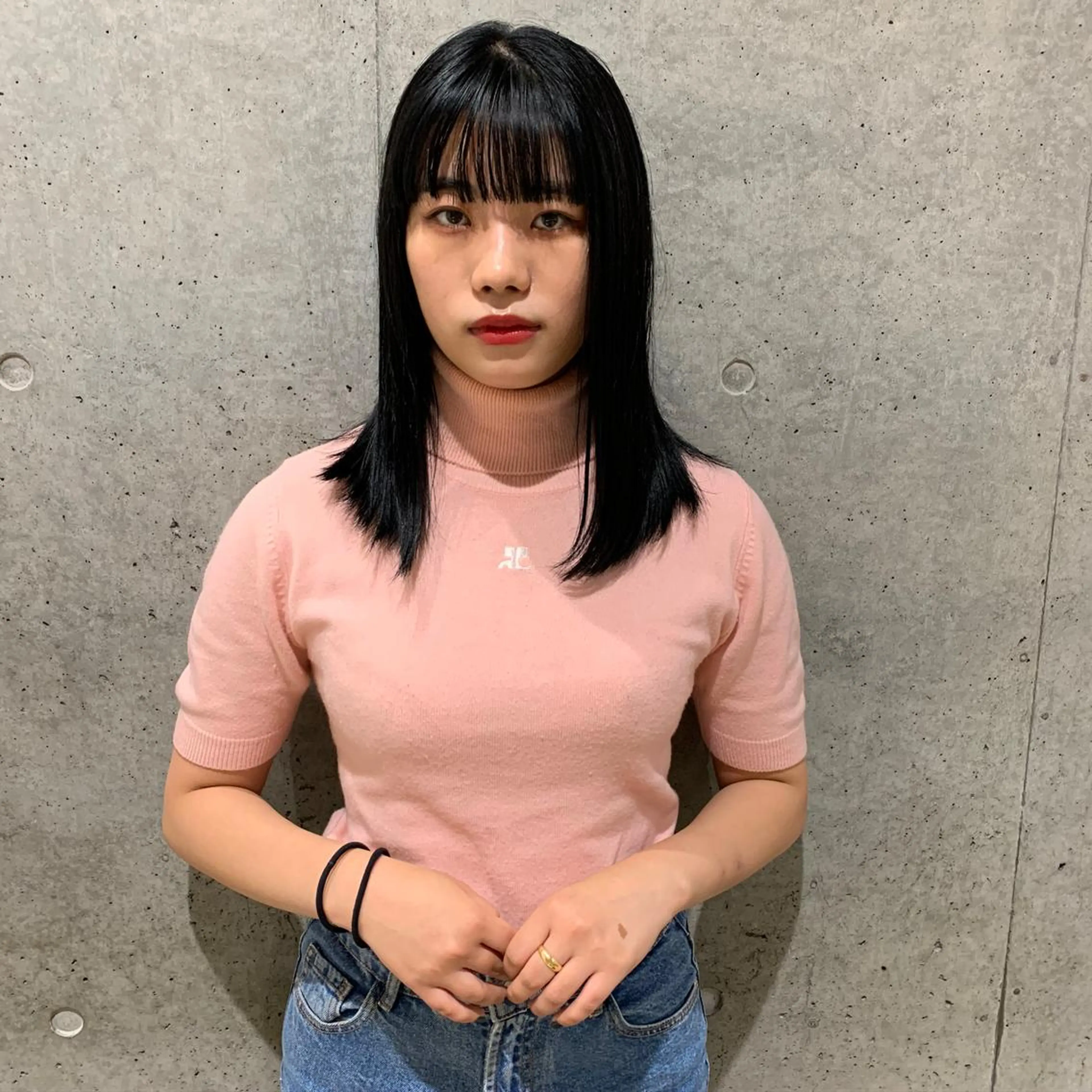 ミディアム 似合わせカット ロングパーマ木村 ボブパーマのヘアスタイル