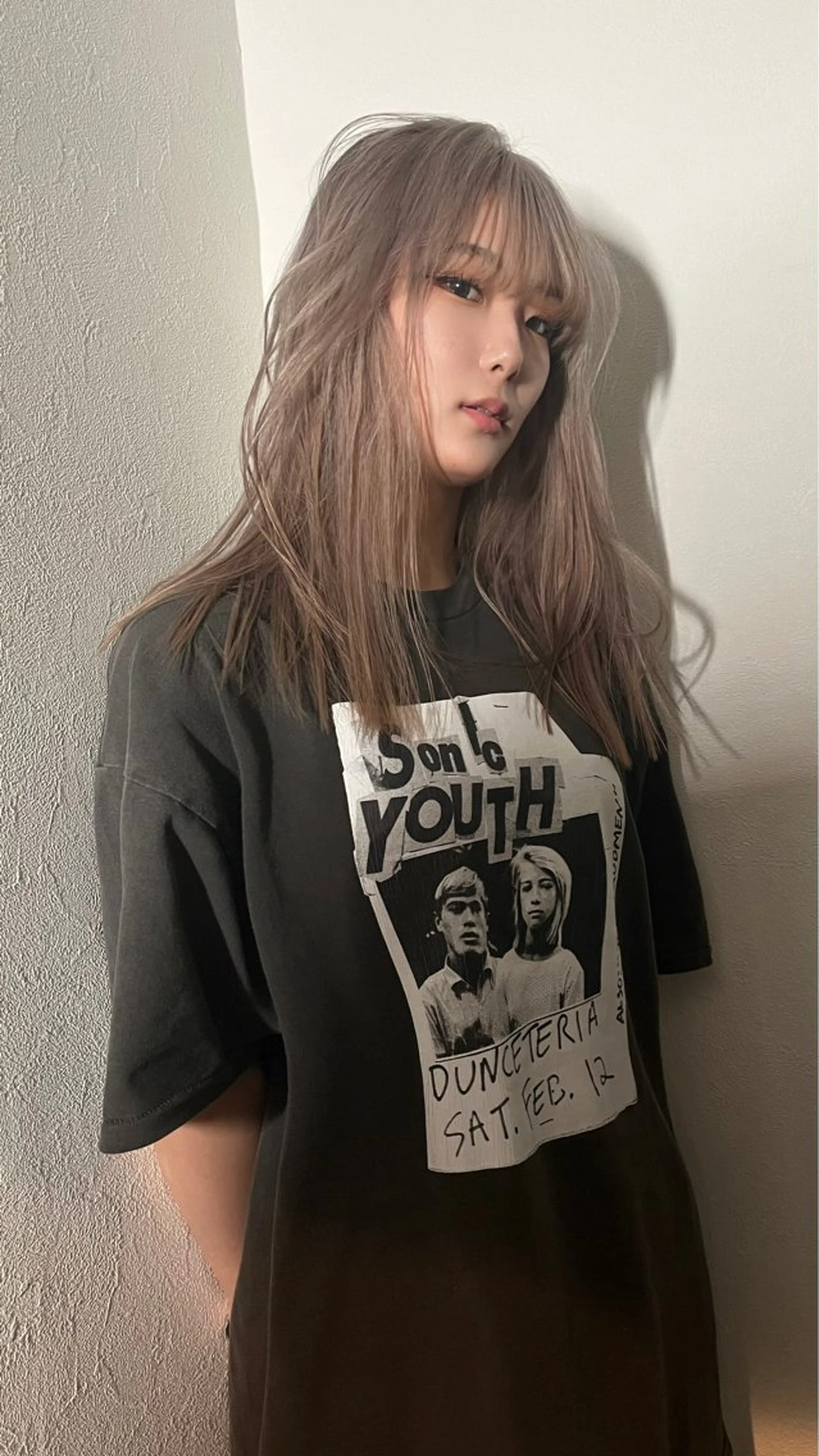 セミロング カラー 💖艶ハイトーン髪質 改善💖ケンシンのヘアスタイル