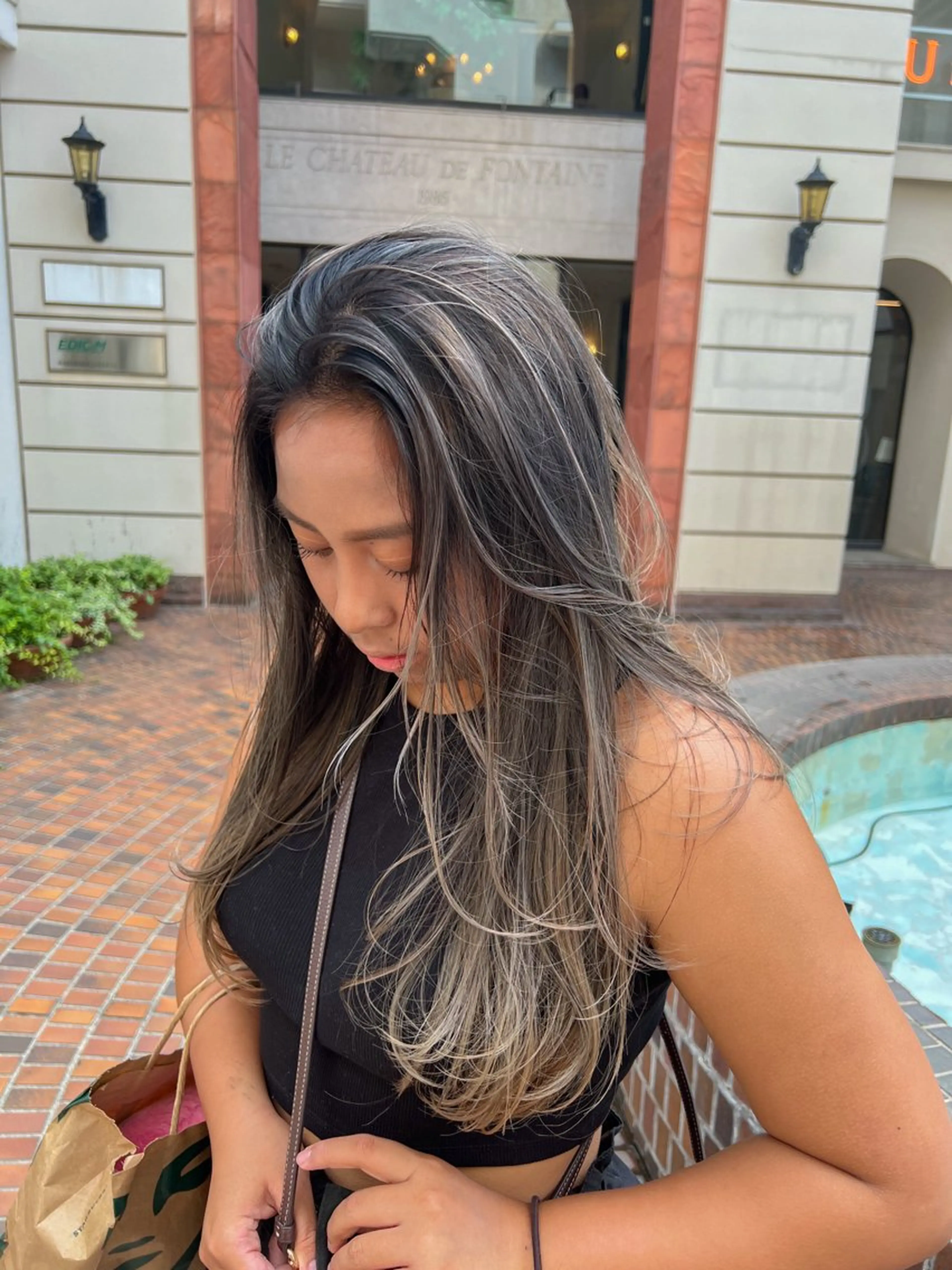 ロング カラー カット ヘアカラー トリートメント 海外デザイン🇺🇸 石渡諒太のヘアスタイル