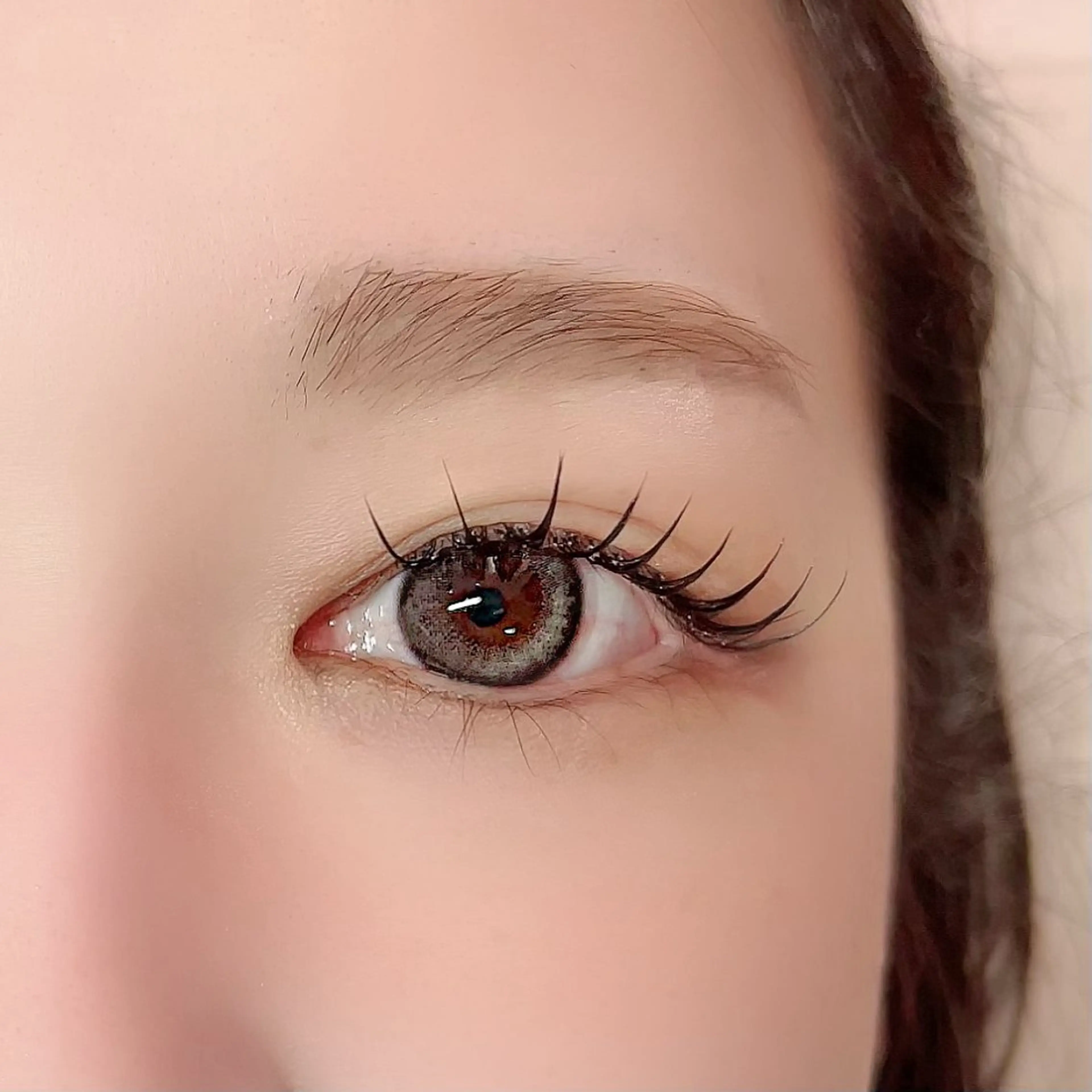 LEDエクステ＊フラットラッシュ100本の写真