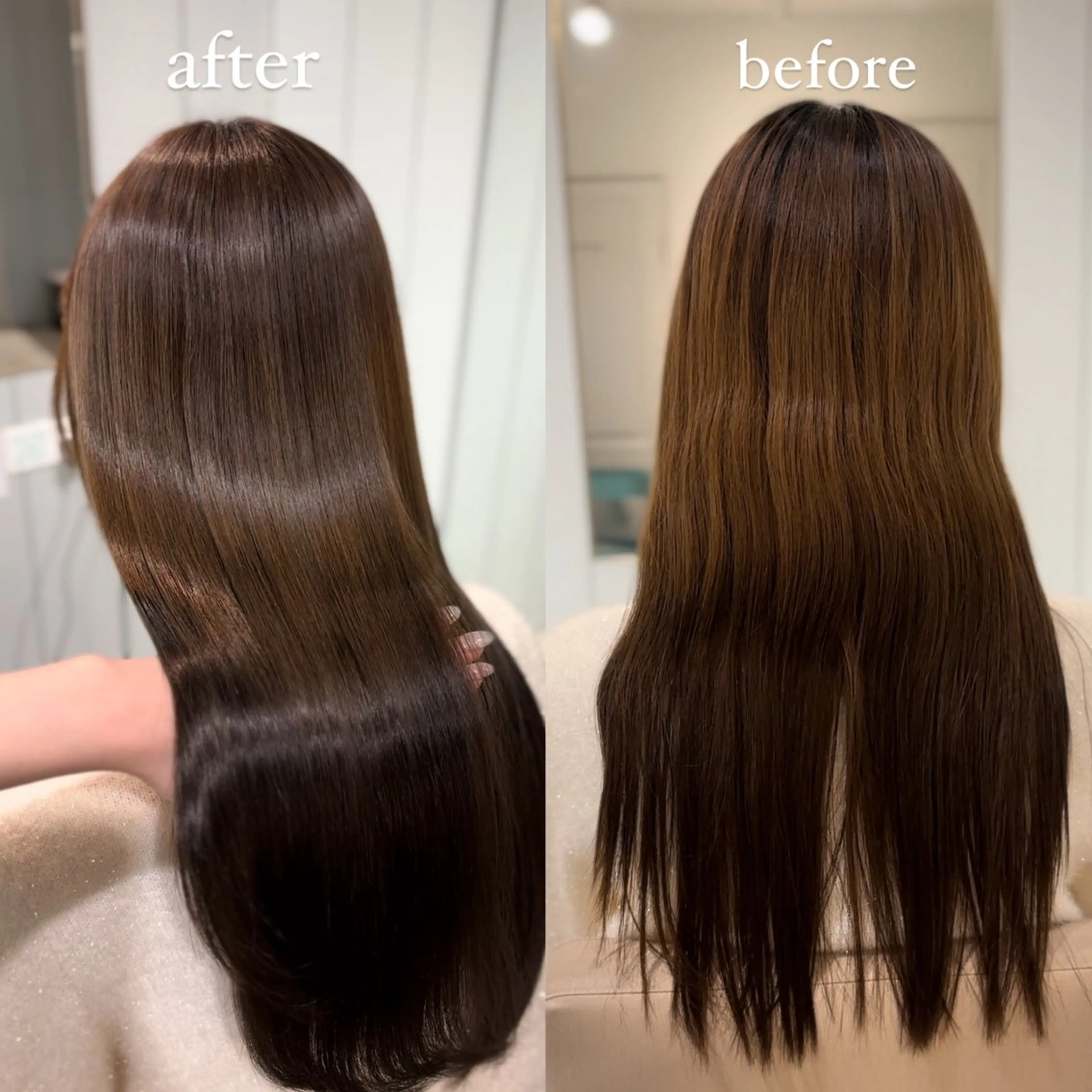 カラー ヘアカラー 縮毛矯正 トリートメント 縮毛矯正/レイヤー/ 髪質改善/海月のヘアスタイル