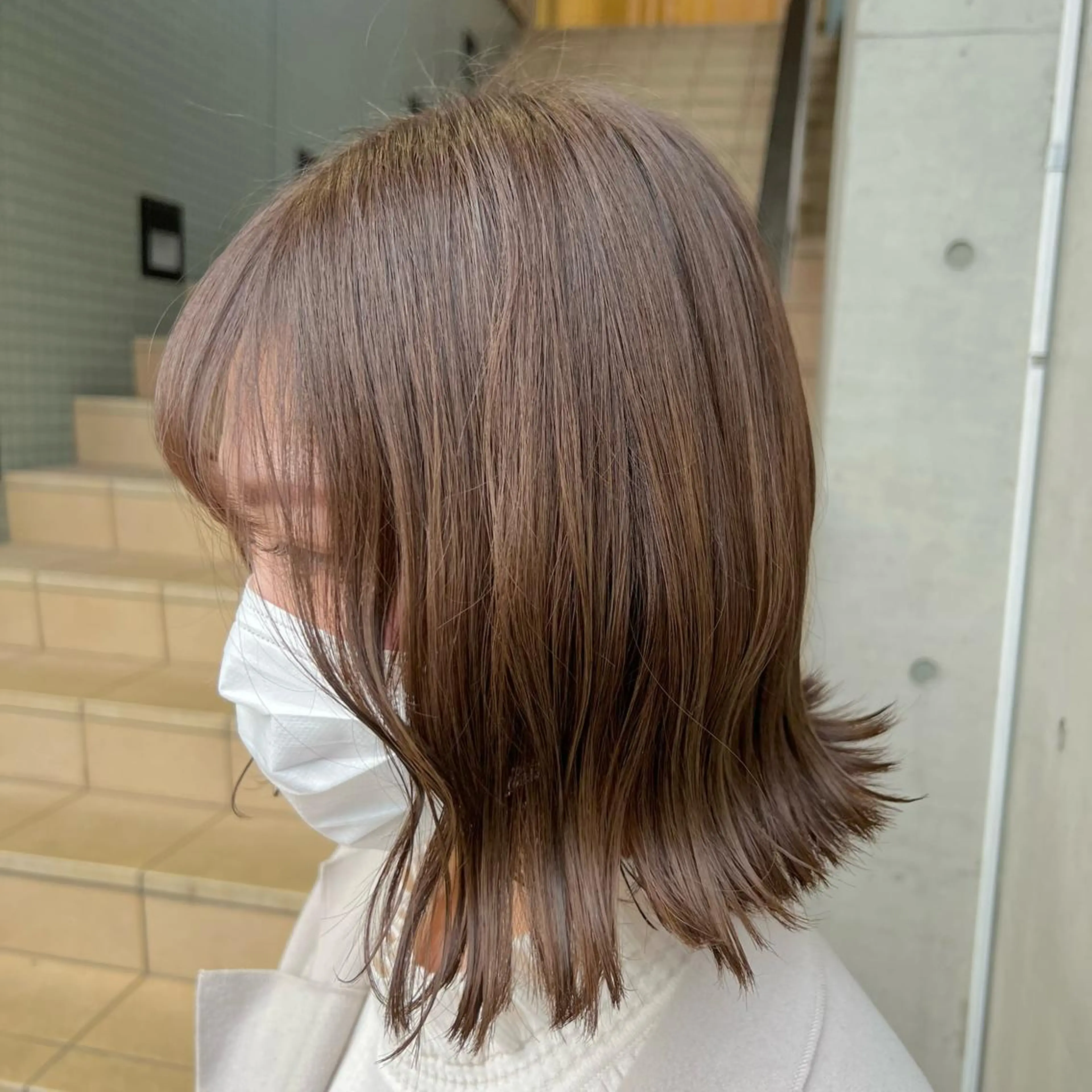 ミディアム カラー アッシュ ヘアカラー トリートメント stylist 🐶内藤 成香のヘアスタイル