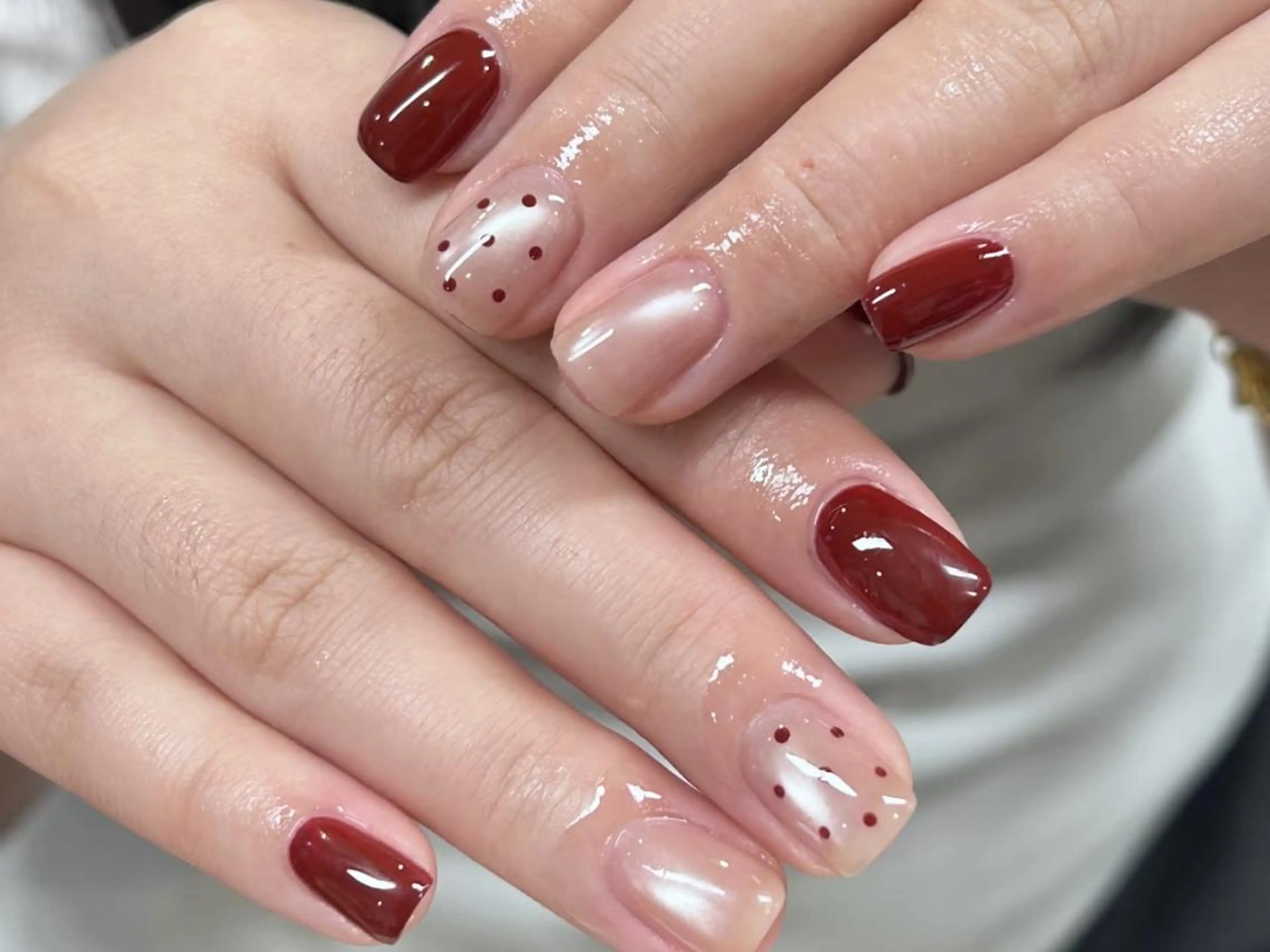 ネイル アートネイル オーロラネイル クリアネイル フレンチネイル ジェルネイル 🎀Best Nail🎀のネイルデザイン