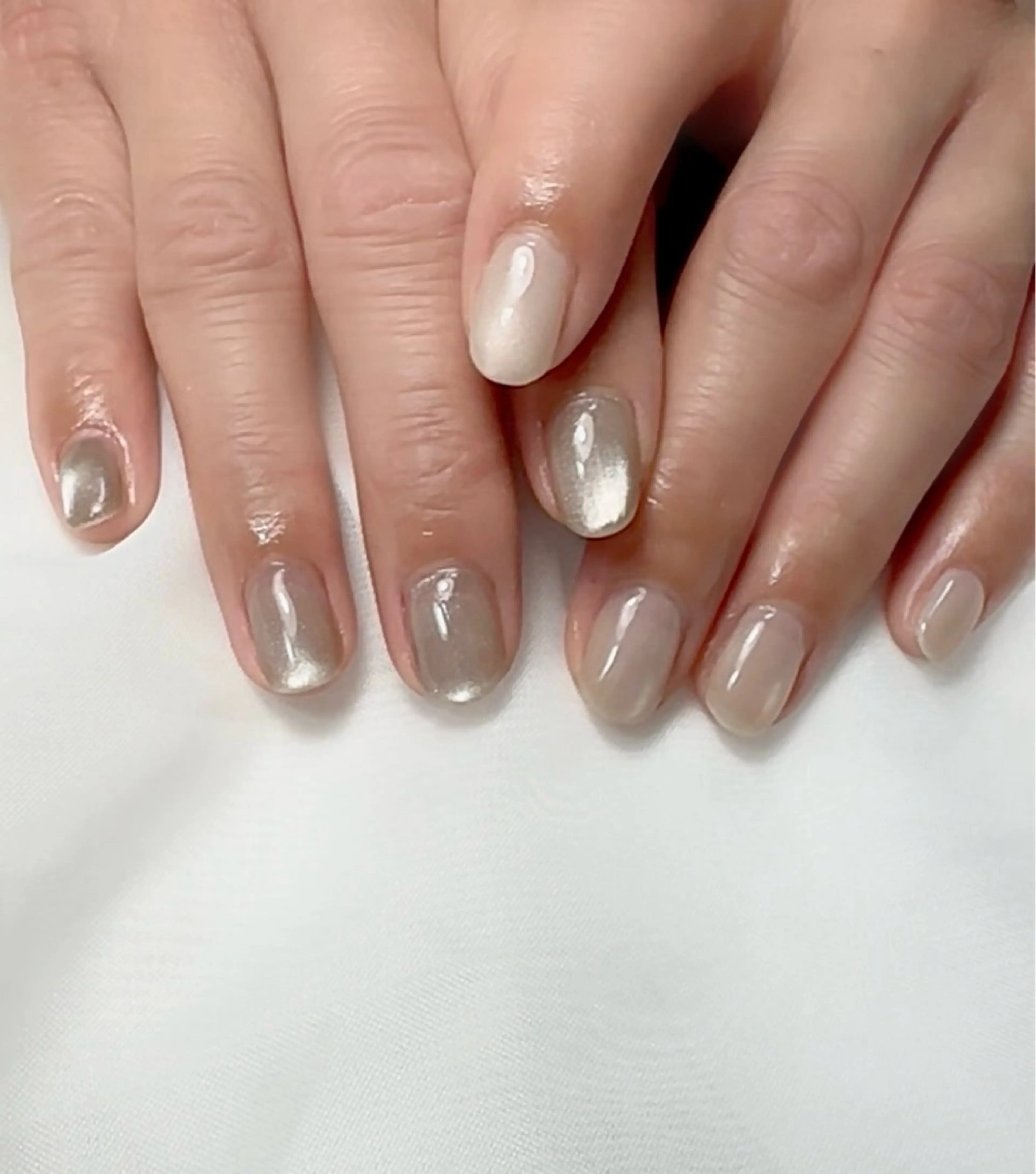 ネイル マグネットネイル ワンカラーネイル bibiwoo Ayakoのネイルデザイン