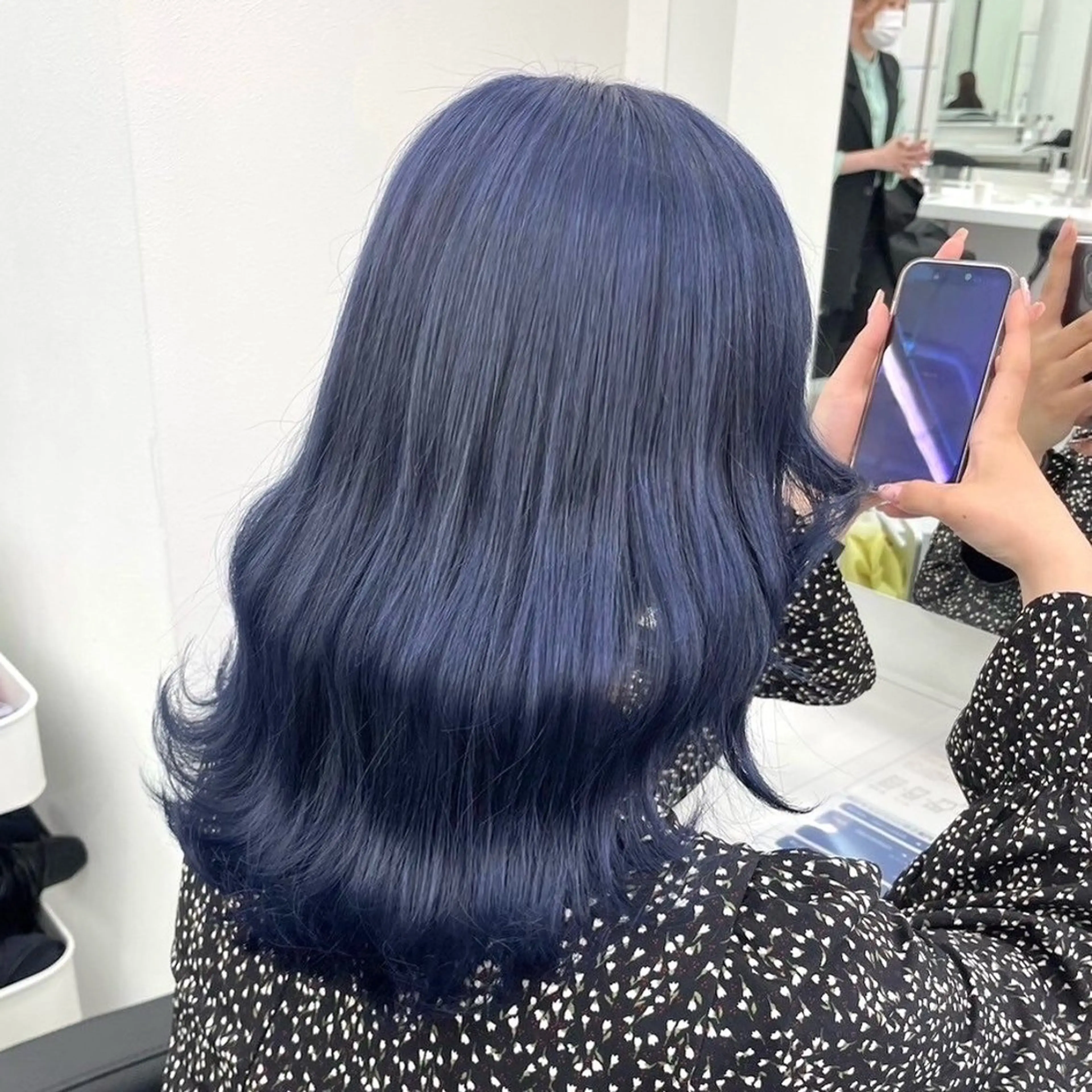 ロング カラー 韓国っぽ♡寒色/暗髪 🫧MOEKA🦋のヘアスタイル