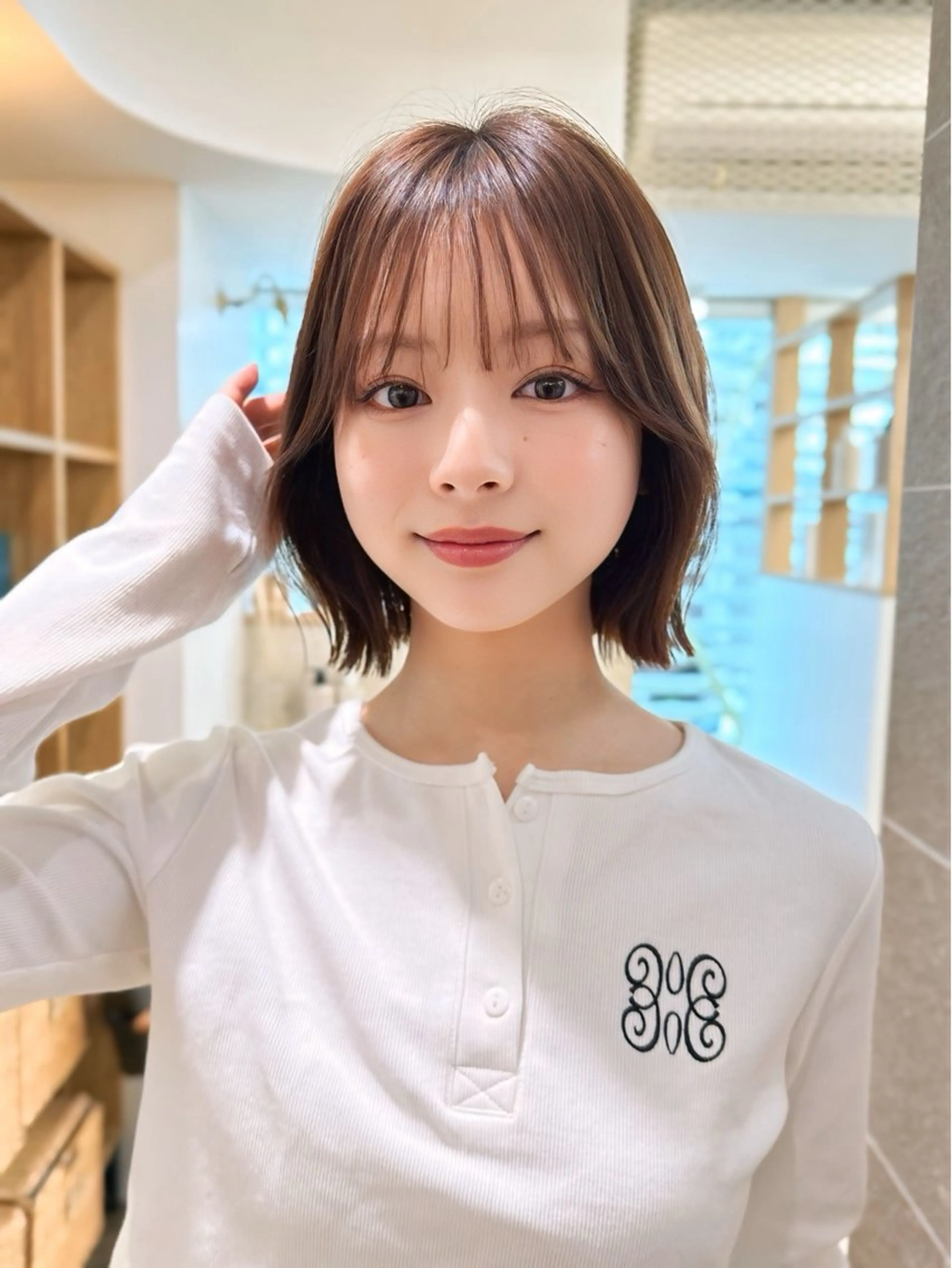 ミディアム レイヤーボブ/ボブ/ 渋谷/表参道/星優斗のヘアスタイル