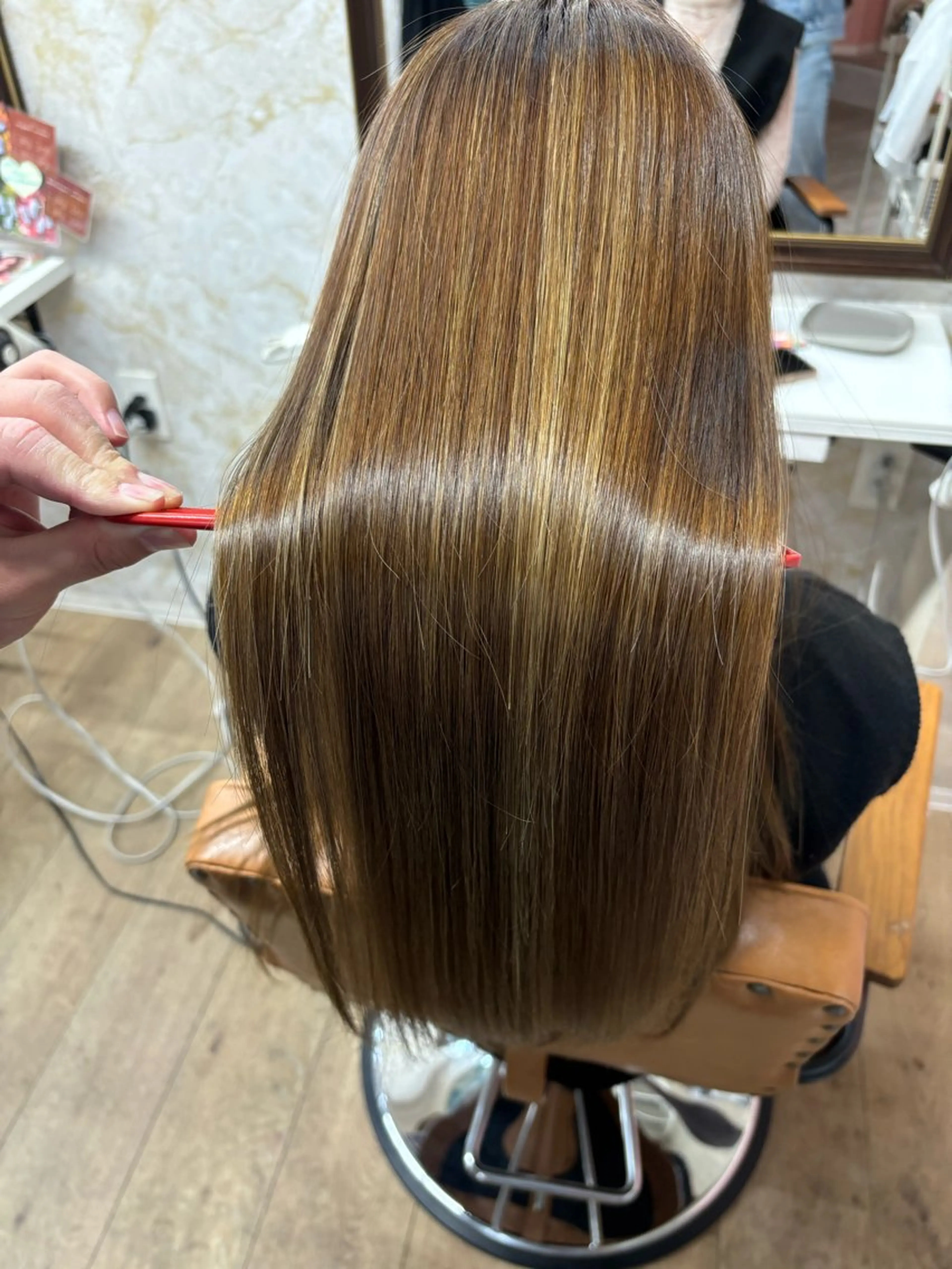 ロング カット ヘアカラー 縮毛矯正 東大阪/髪質改善 /takatoのヘアスタイル