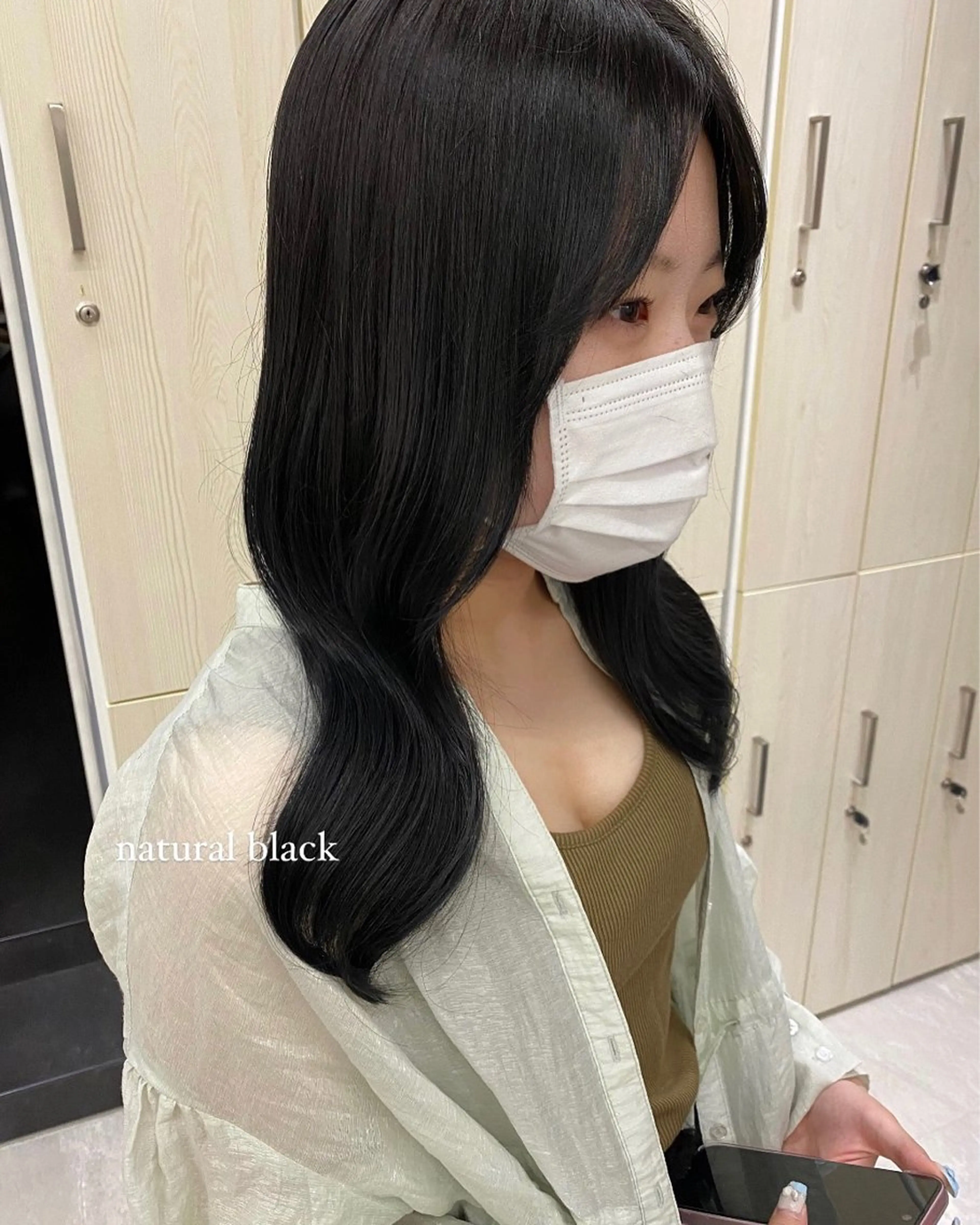 セミロング カラー 顔周りカット むく。/顔周りカット /透明感カラーのヘアスタイル