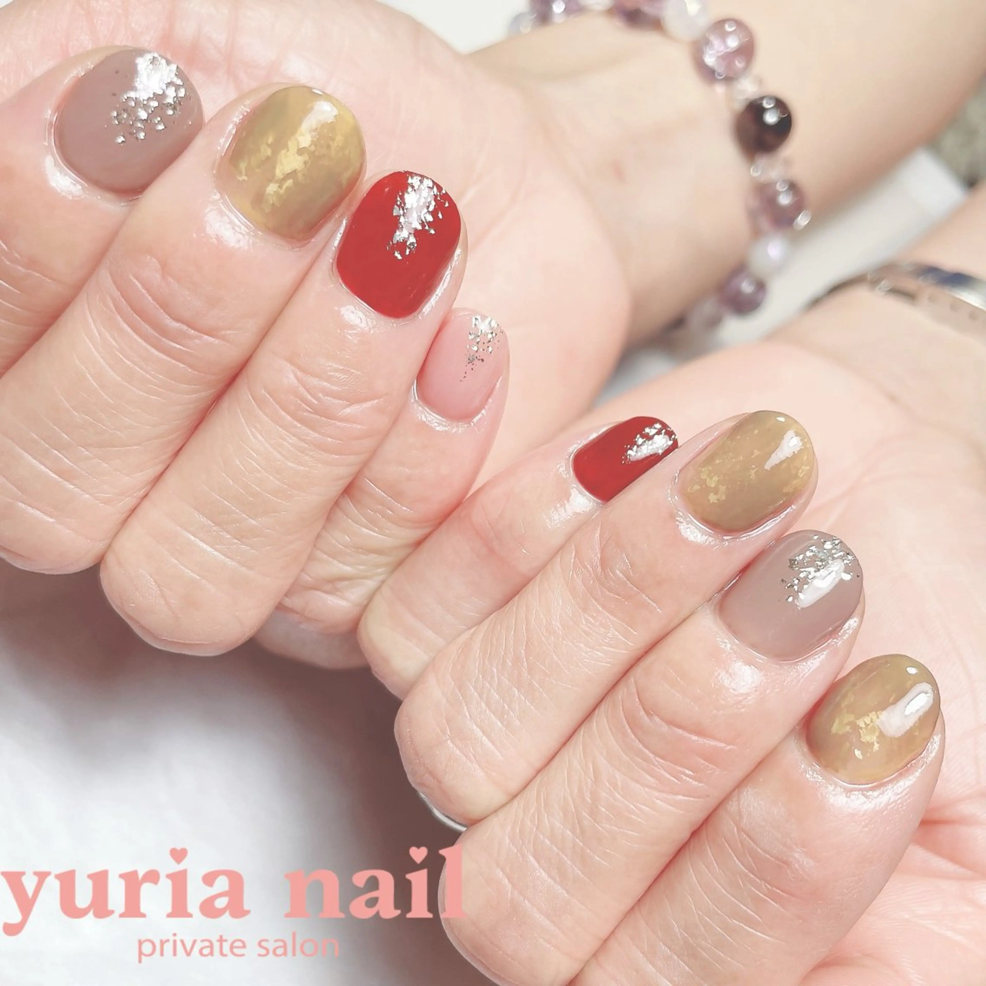 ネイル べっ甲ネイル ハンドネイル 小林 ゆりあのネイルデザイン