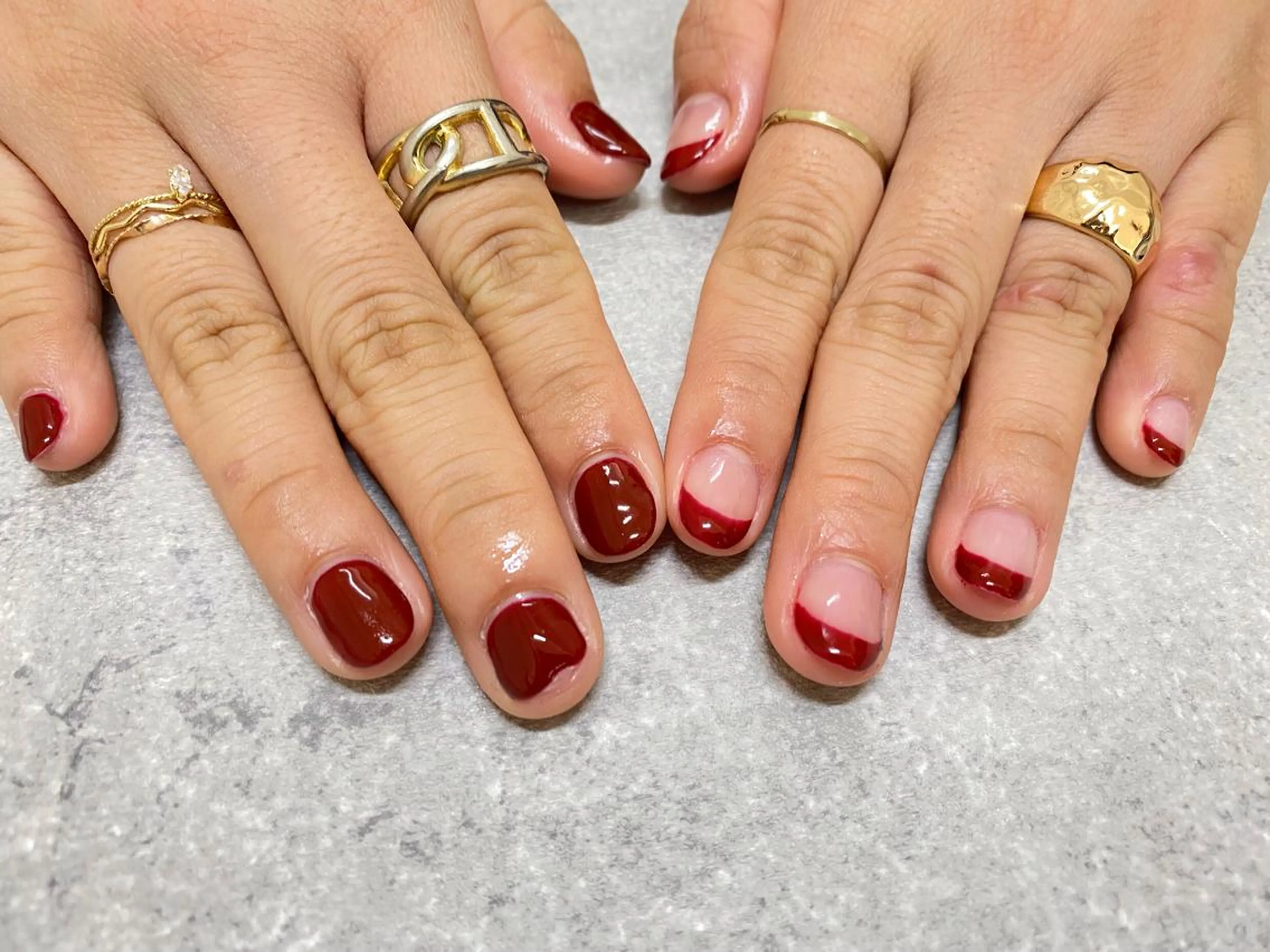 ネイル フレンチネイル ワンカラーネイル mogunail &blowのネイルデザイン