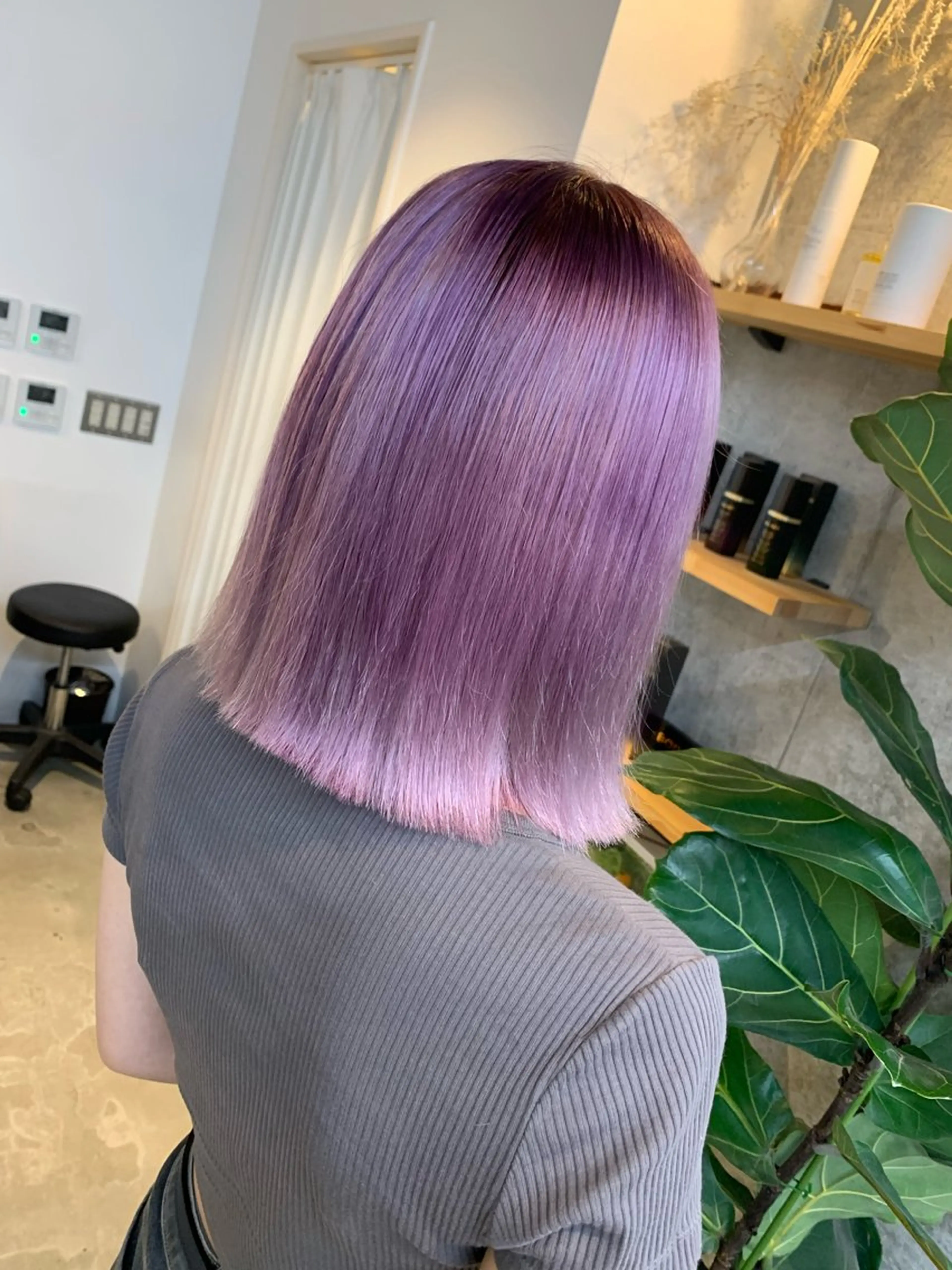 ミディアム カラー ヘアカラー トリートメント 天野 開のヘアスタイル