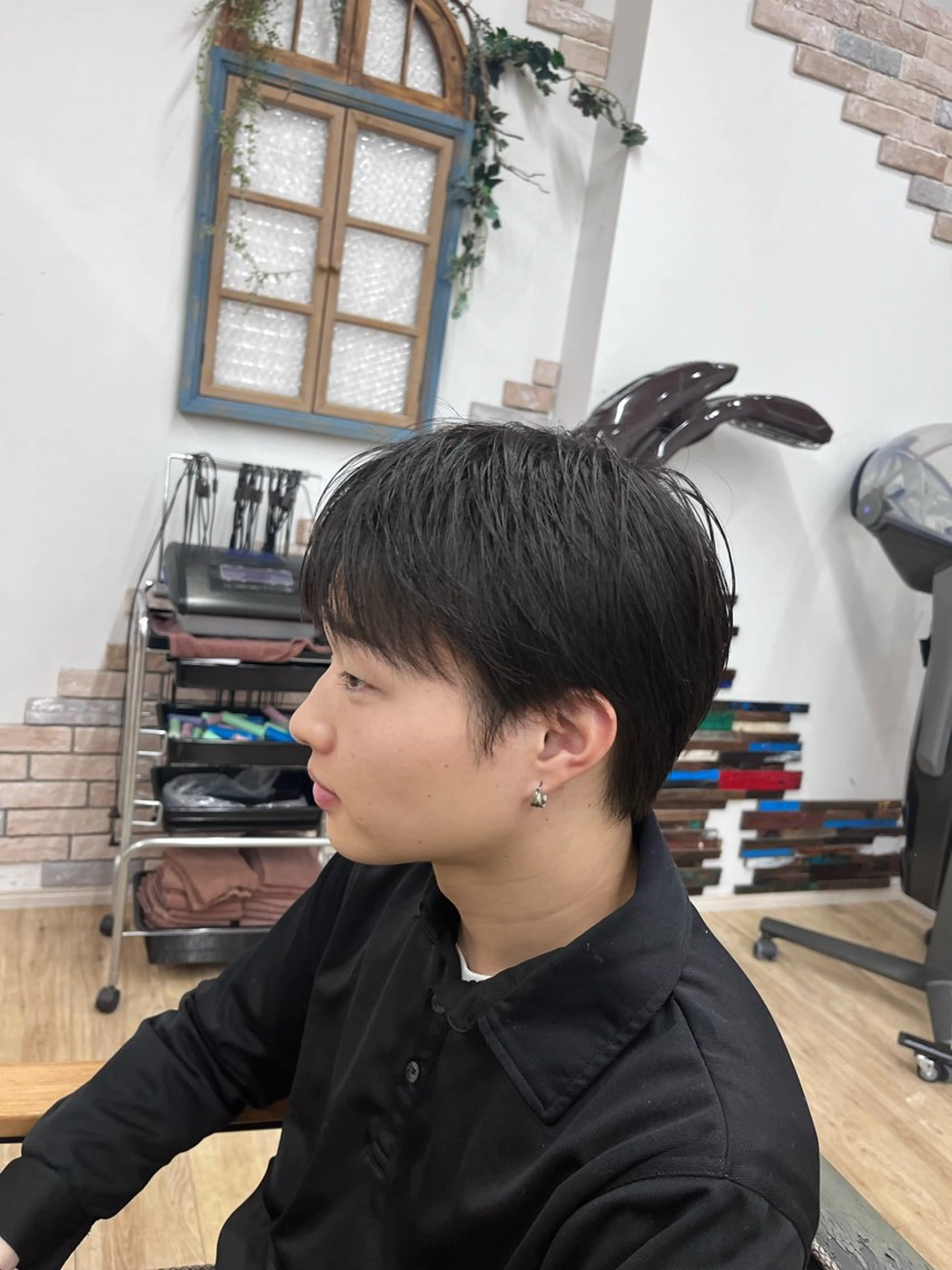 ショート メンズ マッシュ 田尾 凌雅のヘアスタイル