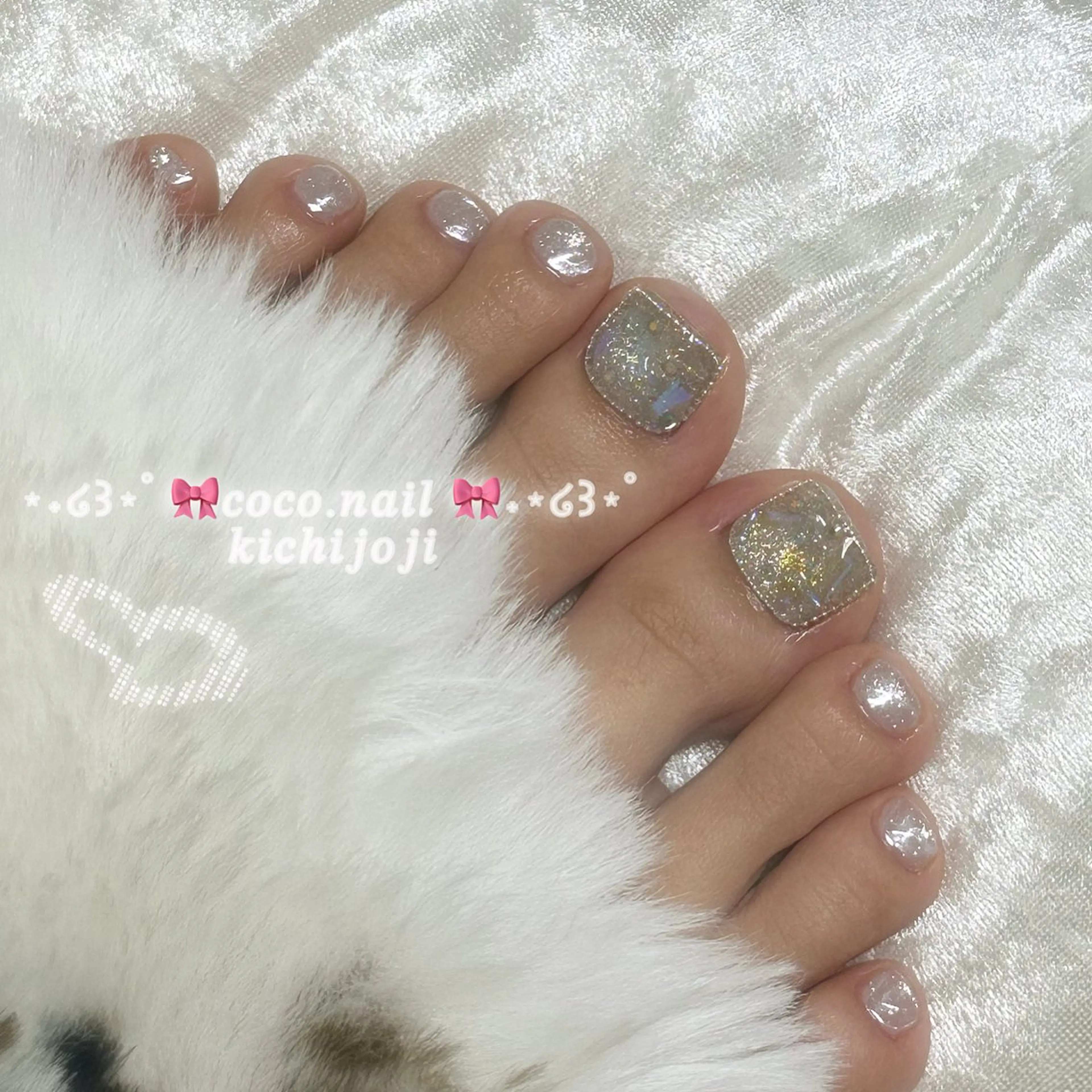 ネイル ハンドネイル フットネイル lili.nail y2k/長さ出しのネイルデザイン