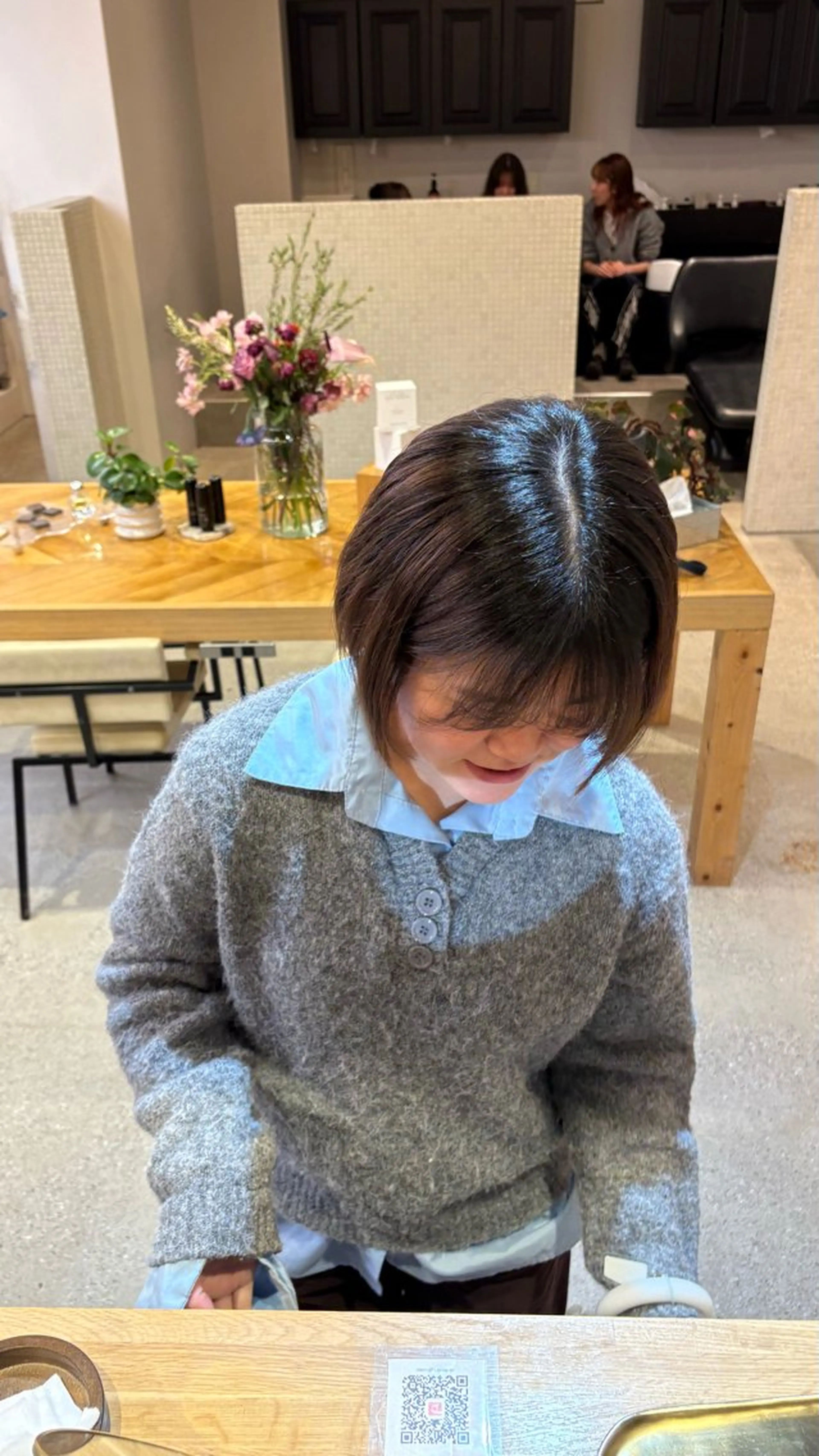 ショート トリートメント ヘッドスパ sae /似合せカラー🫧のヘアスタイル