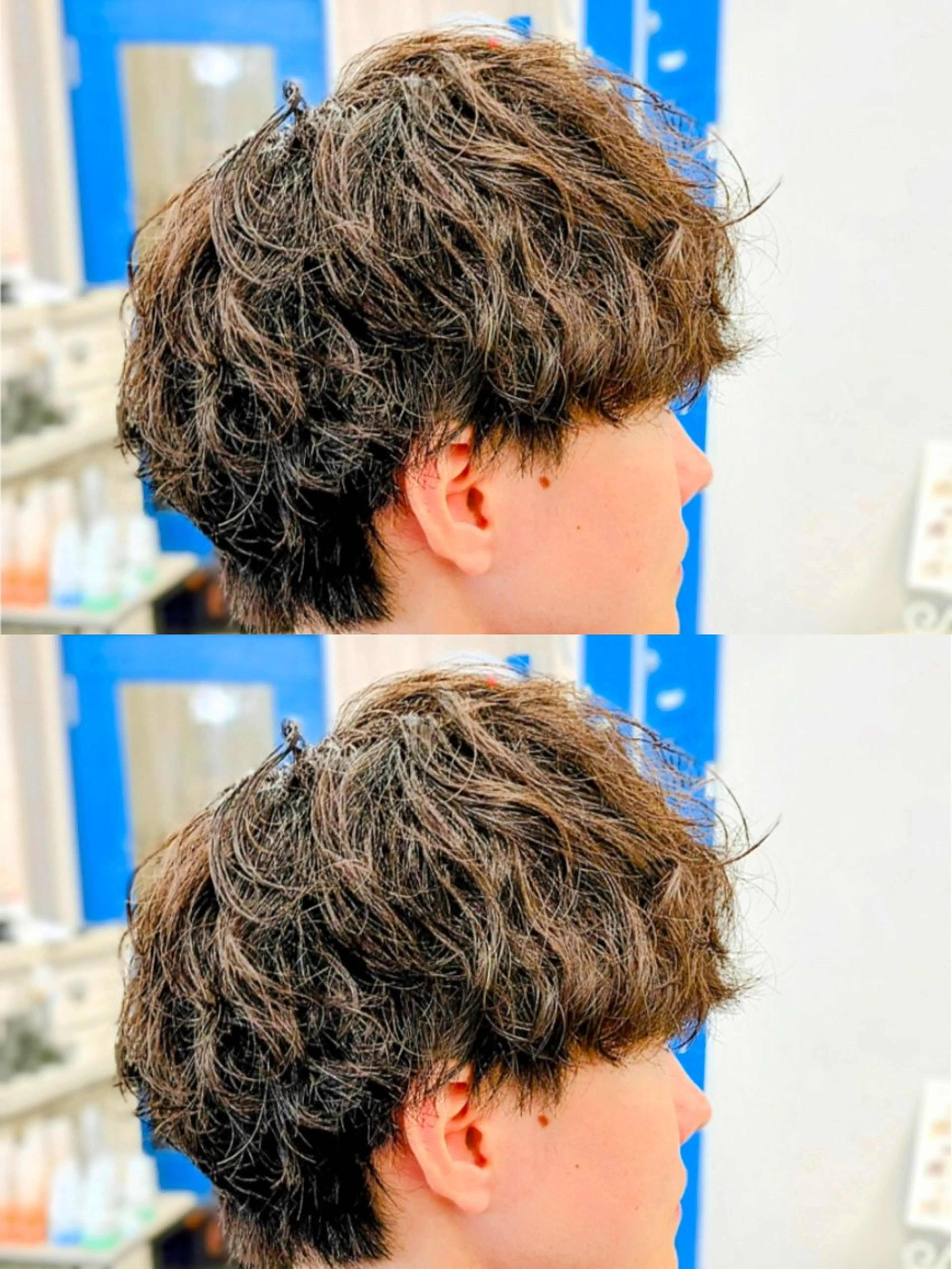 メンズ パーマ メンズパーマ 刈り上げ カット パーマ トリートメント メンズパーマ/顔周り レイヤーカット/えののヘアスタイル