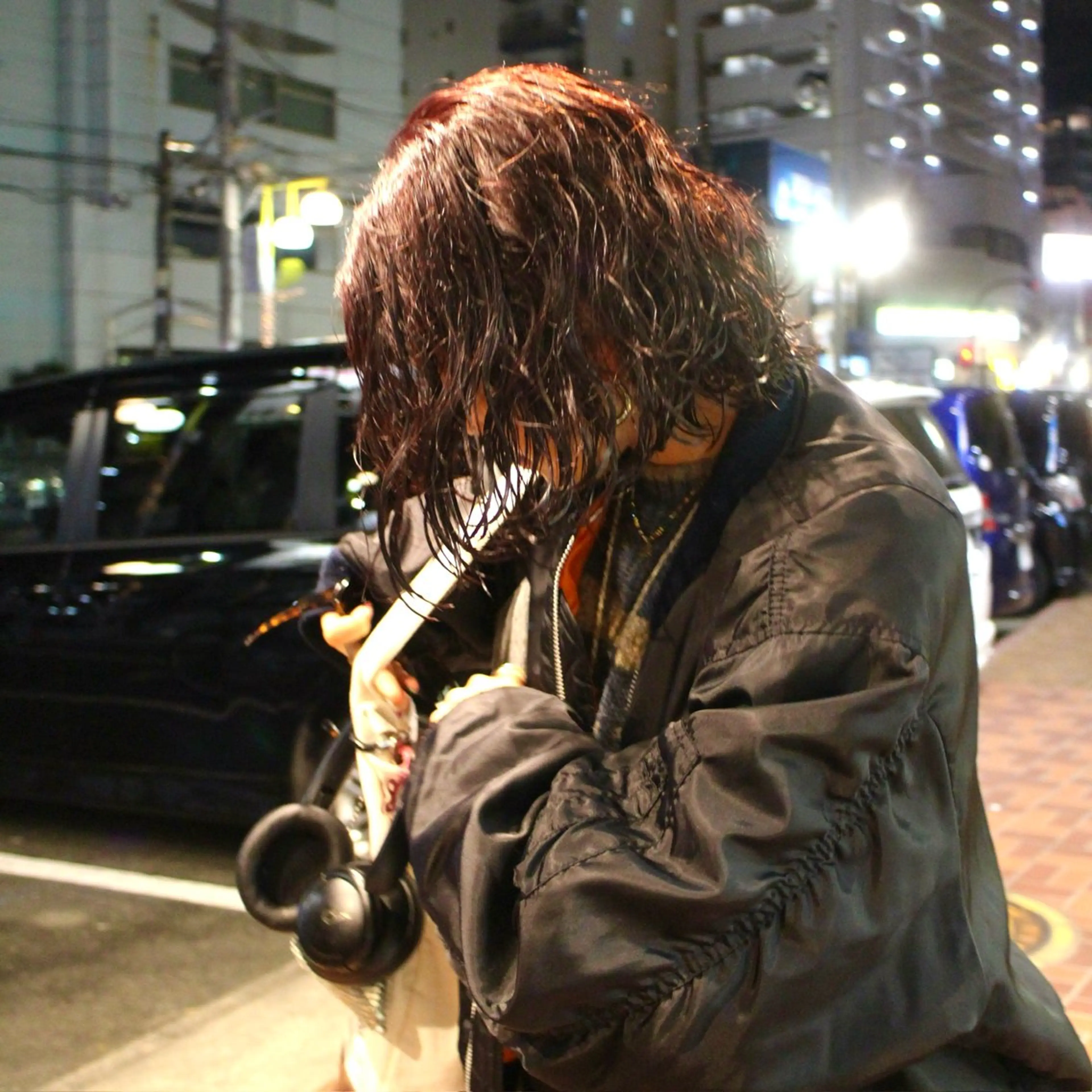 ミディアム カラー パーマ ミディアムパーマ カーリーパーマ/ 透明ｶﾗｰ/MIKUのヘアスタイル