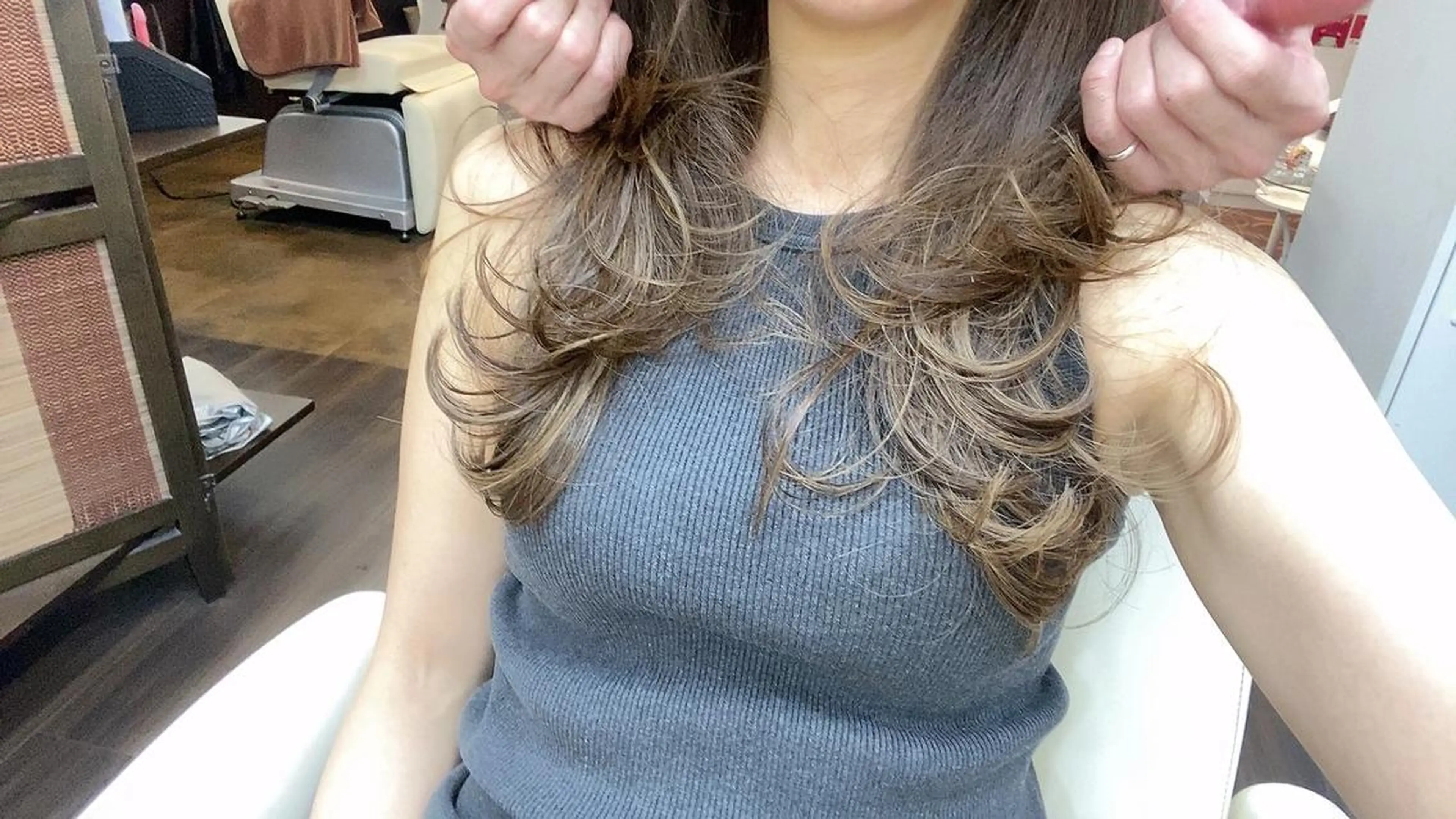 ロング カラー ハイライトカラー ハイライト レイヤーカット 美髪育成salon 髪質改善 FORMAのヘアスタイル
