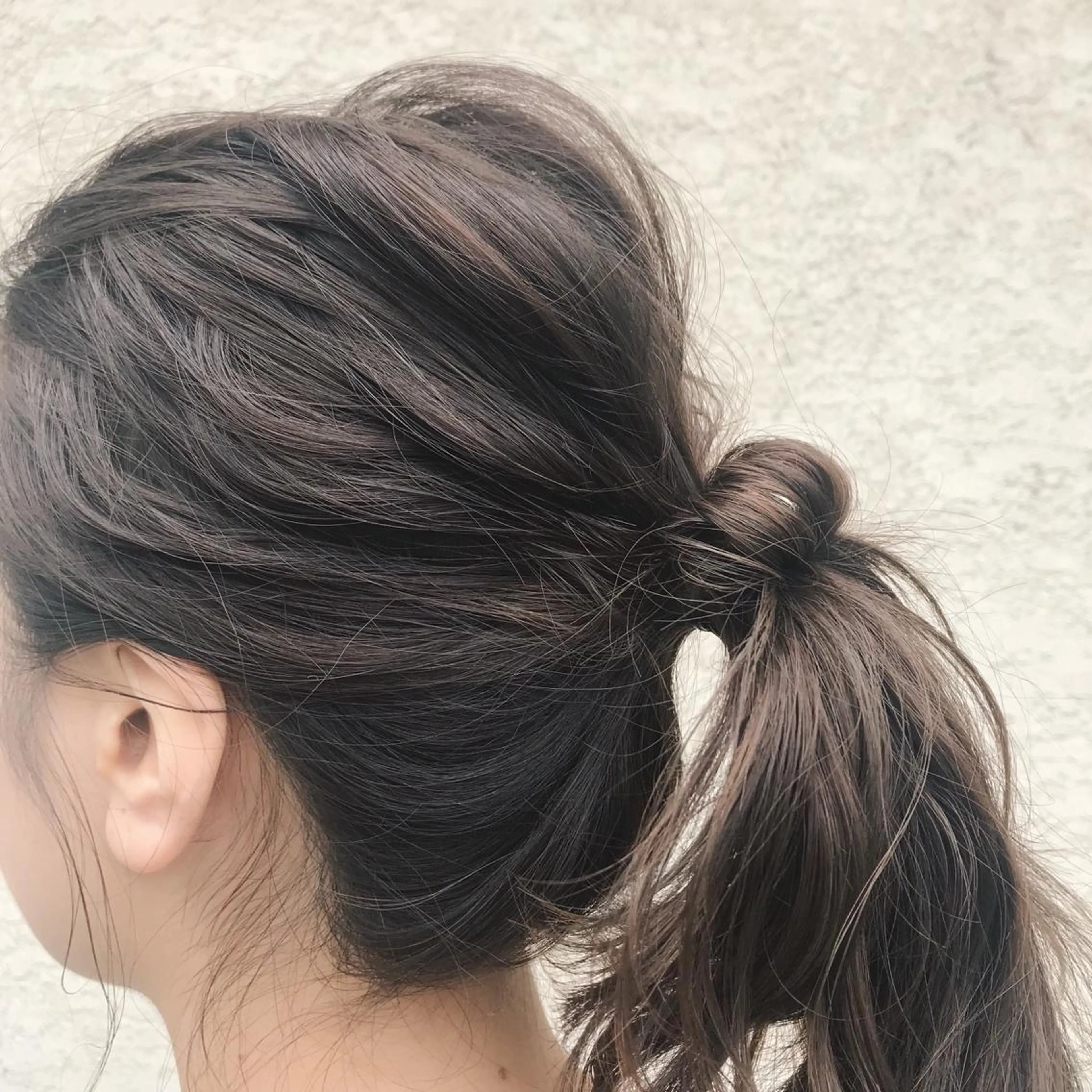 セミロング カラー ヘアアレンジ 韓国🇰🇷髪質改善 Chisaki치사키のヘアスタイル