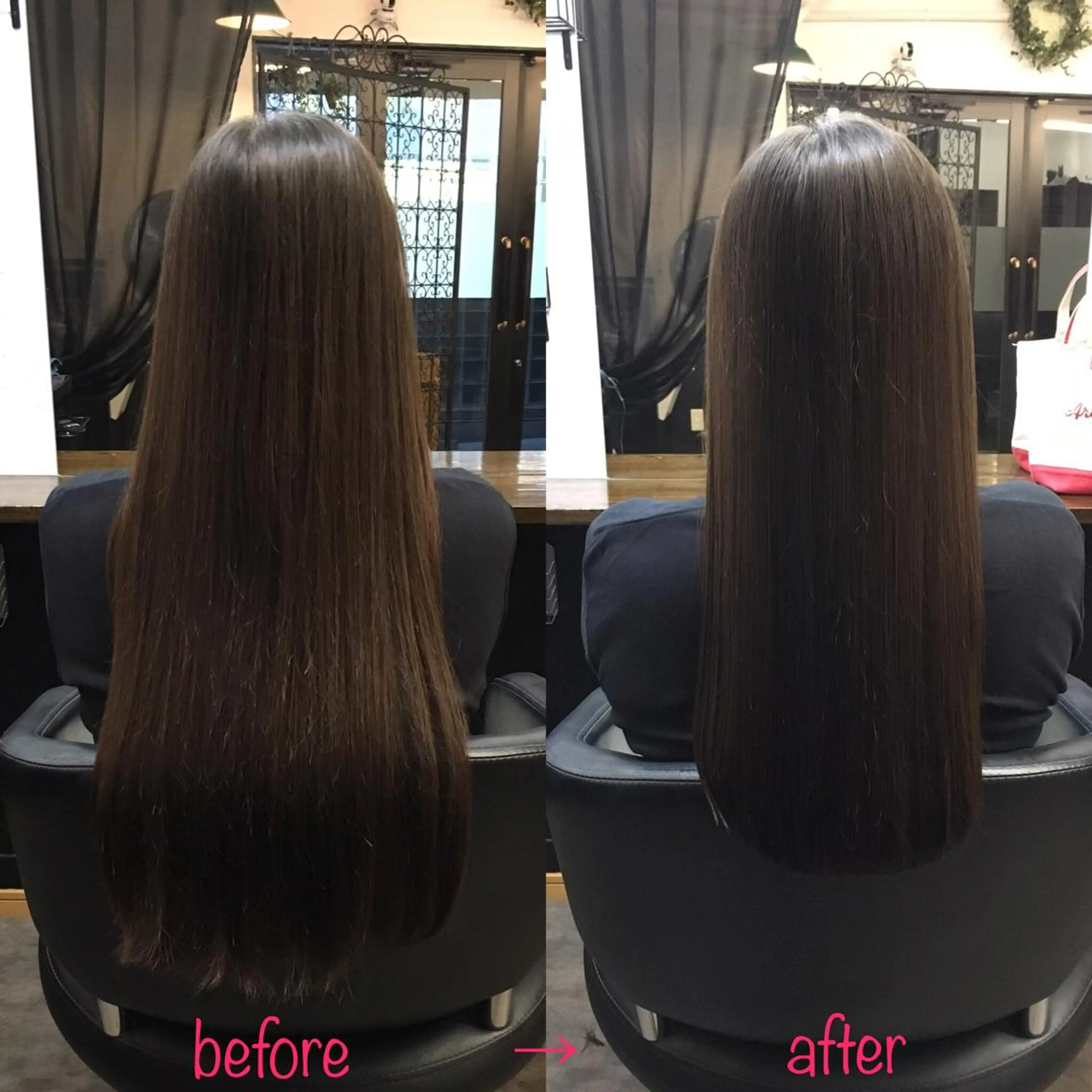 ロング 縮毛矯正&髪質改善 MAILHAIRのヘアスタイル