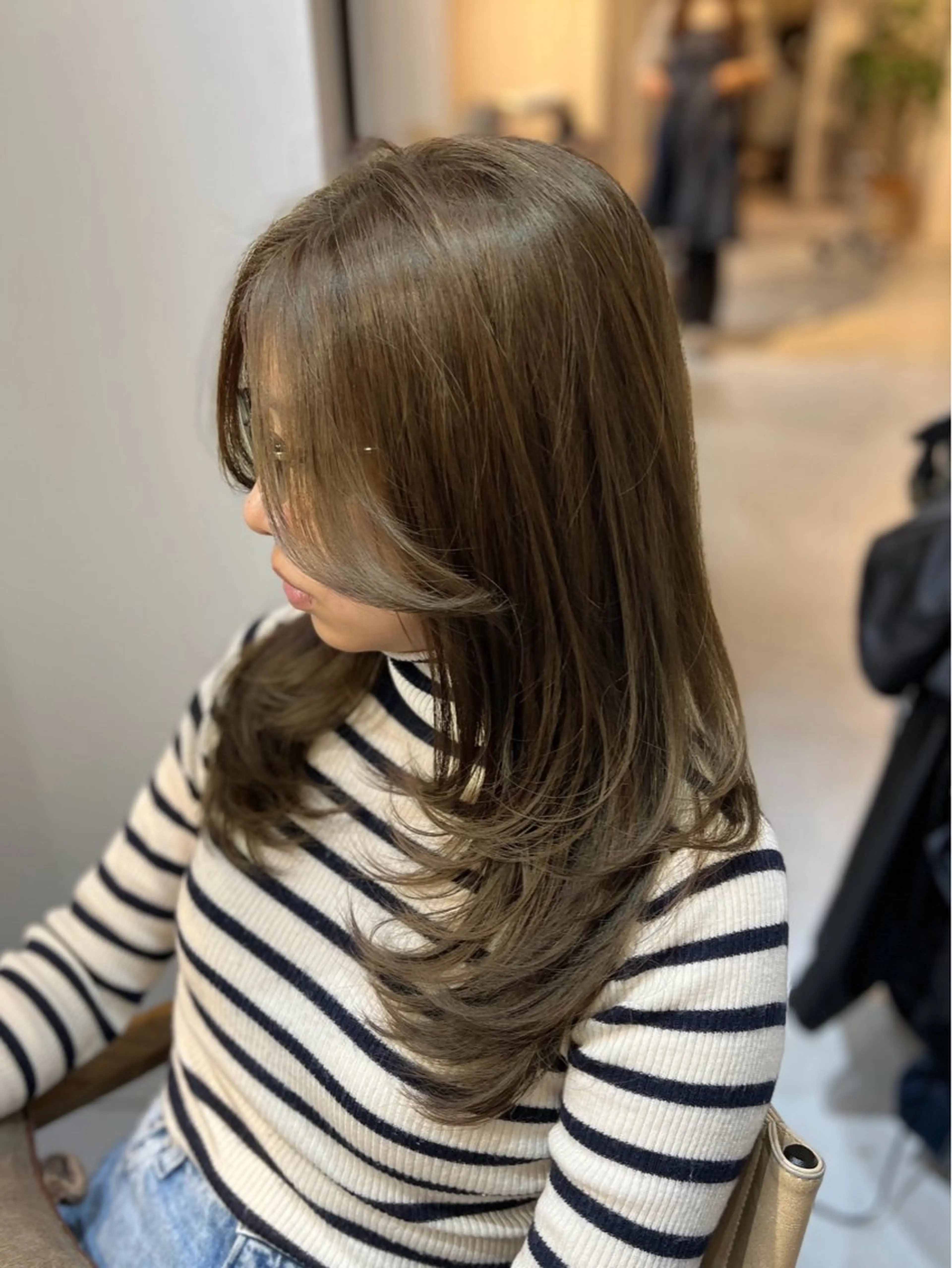 セミロング カラー ヘアアレンジ ✨韓国/外国人風✨ 江原巧のヘアスタイル