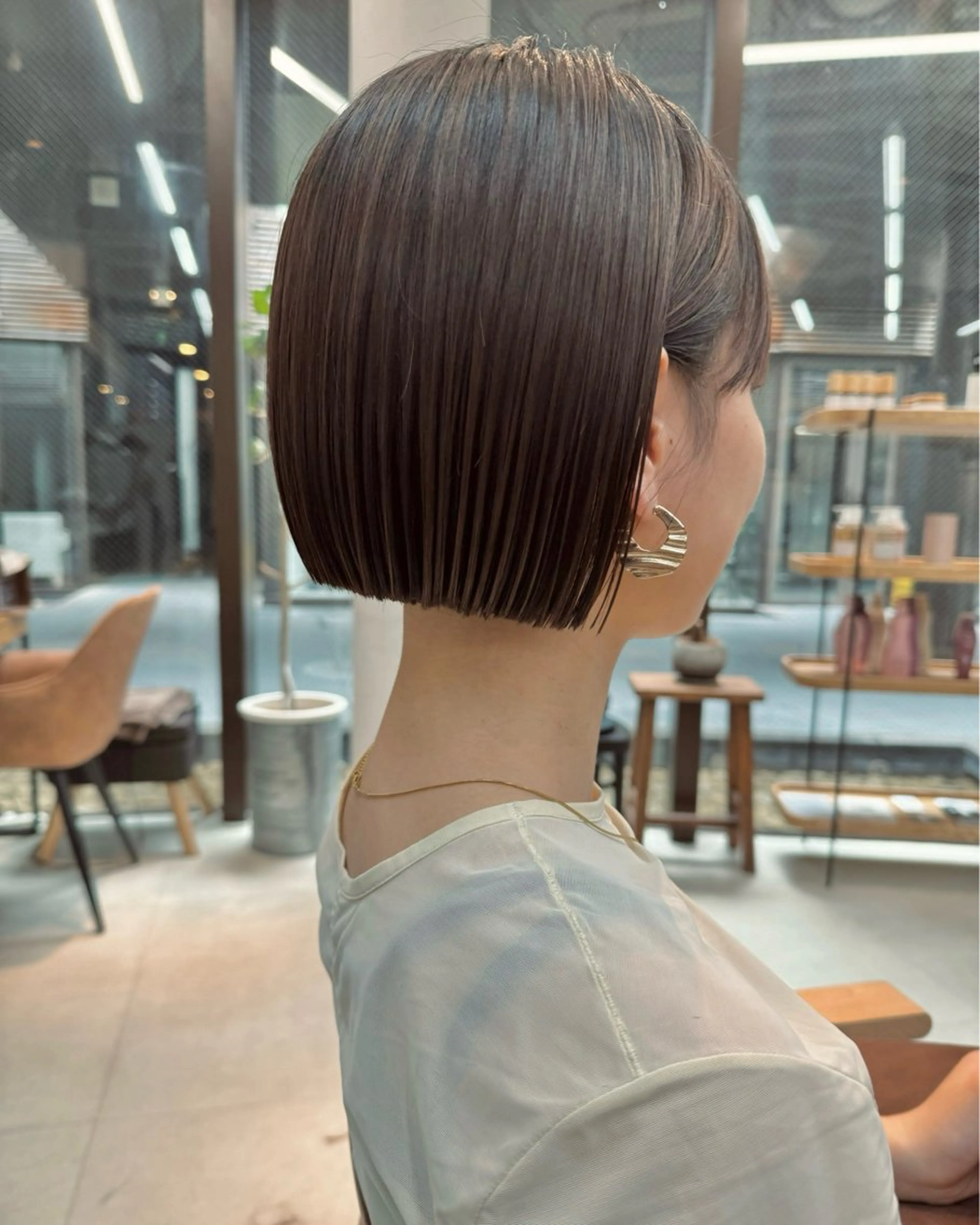 ショート カラー 透明感カラー ボブ カット ヘアカラー トリートメント ボブ/ショート /パーマ/shinのヘアスタイル