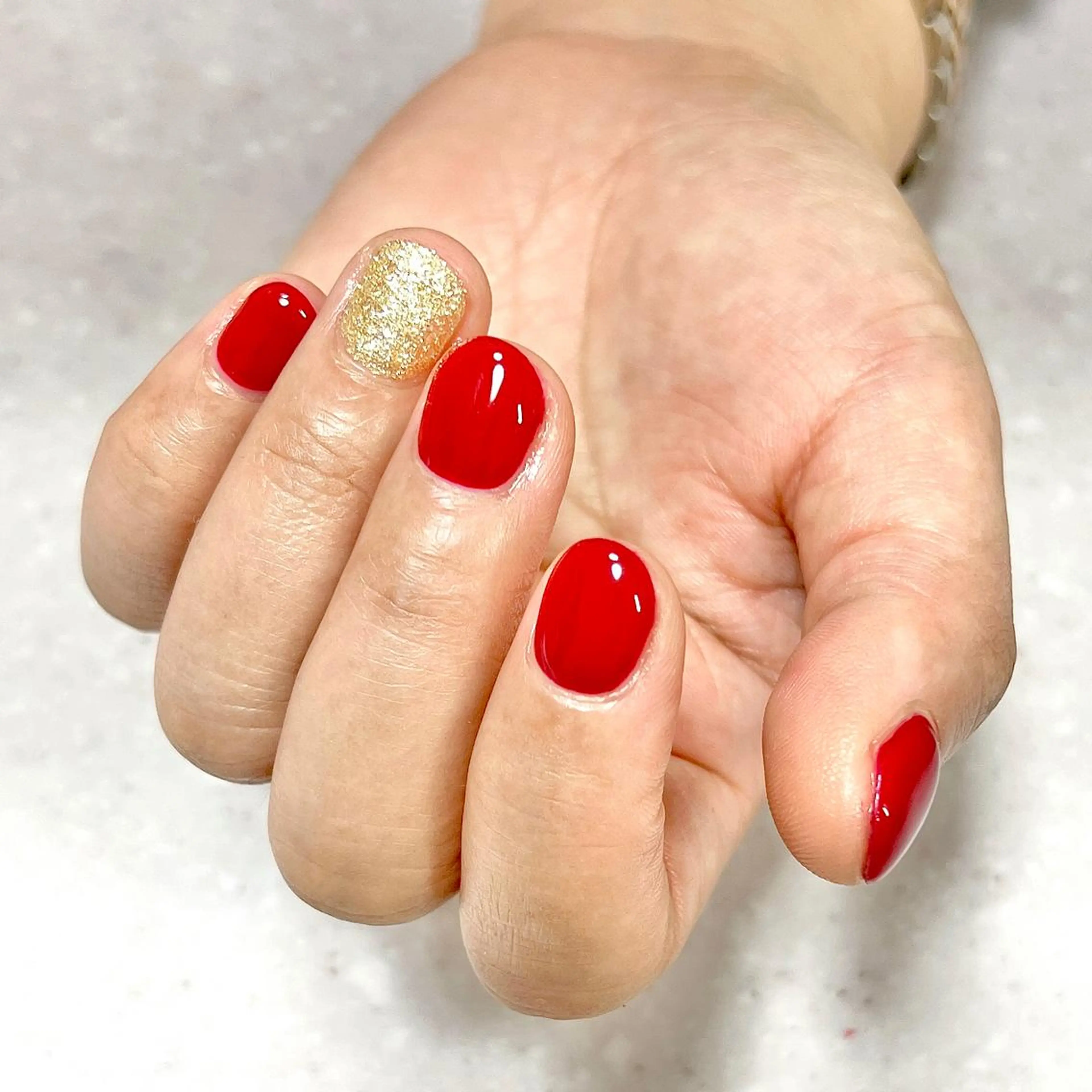 ネイル アートネイル ジェルネイル ワンカラーネイル ソフトジェル ステラ marikominoのネイルデザイン