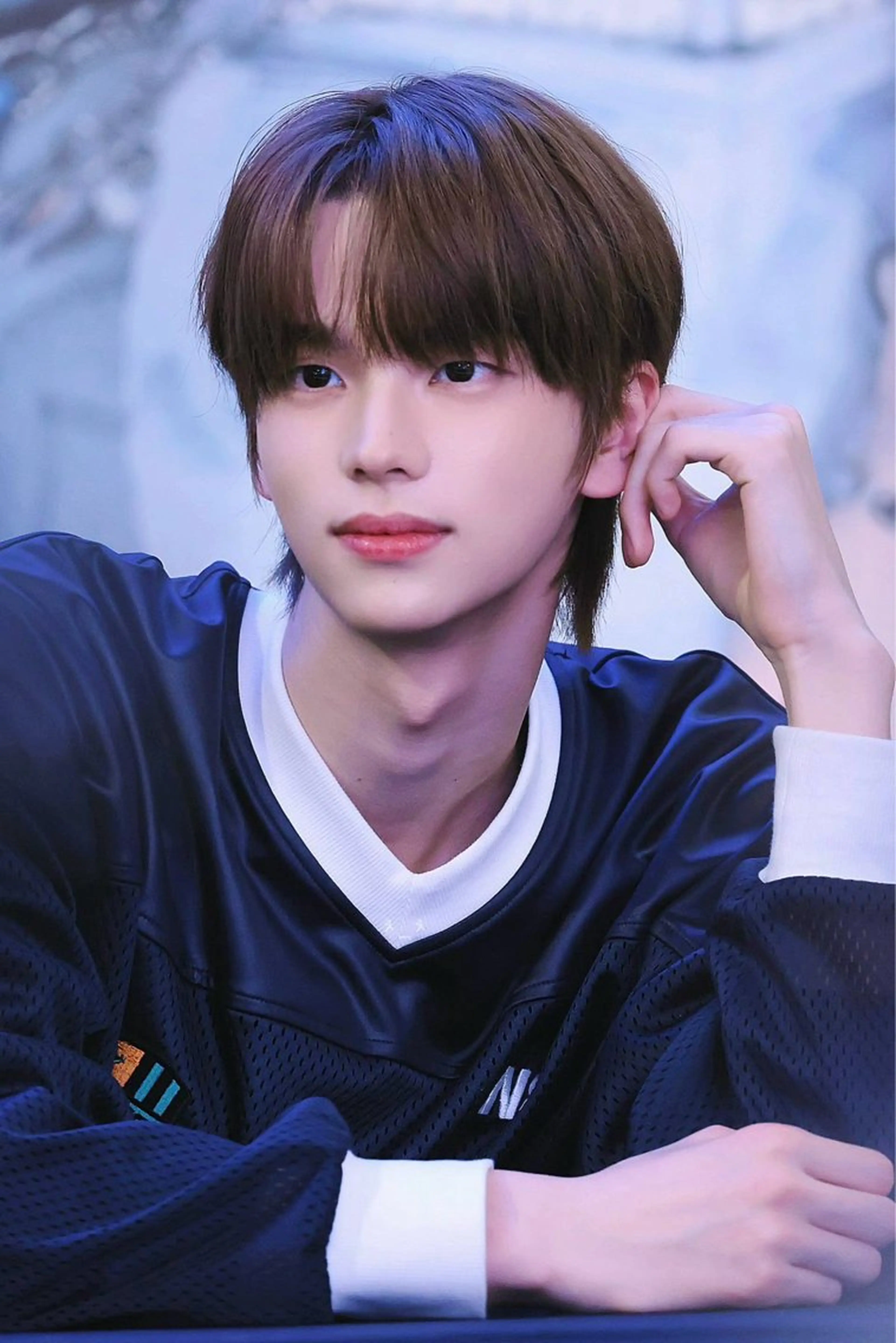 ショート カラー パーマ メンズ メンズ韓国風 メンズウルフカット 韓国風ヘア ウルフカット 絶対垢抜けレイヤー/ 透明感カラーリョウヤのヘアスタイル