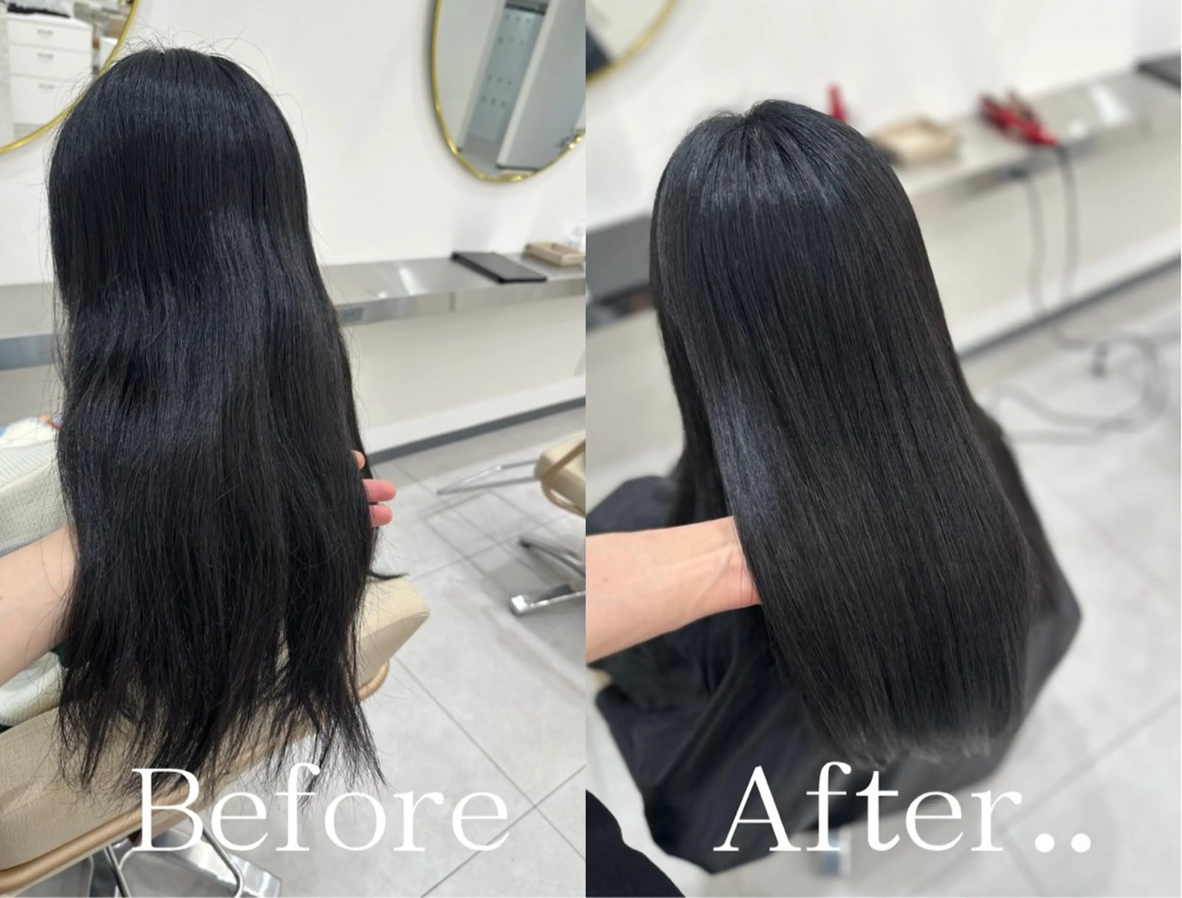 ロング カット 縮毛矯正 トリートメント oyama /髪質改善🌻のヘアスタイル