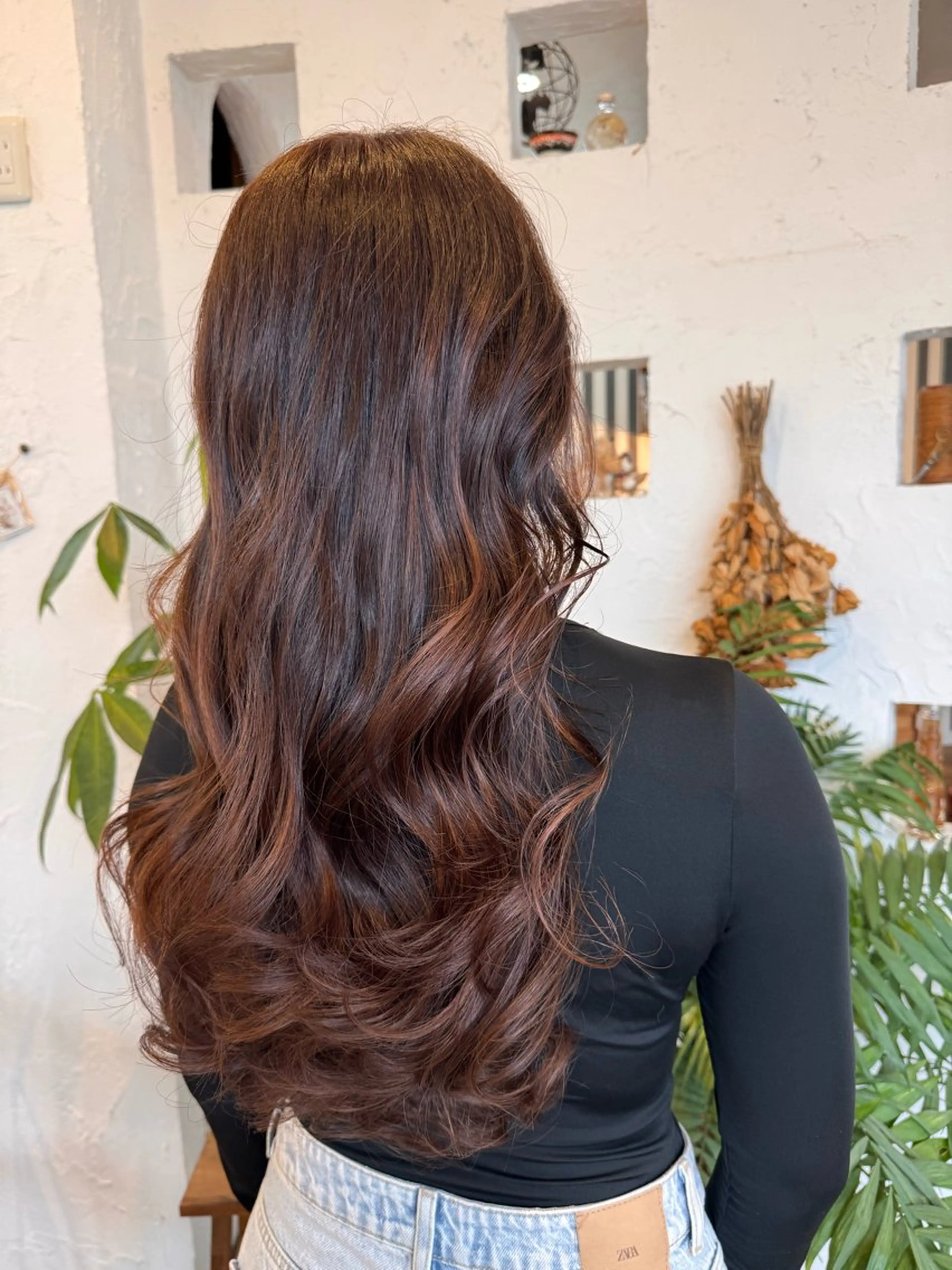 ロング カラー カット ヘアカラー ヘッドスパ 🌸小掛🌸 豊橋外国人風カラーのヘアスタイル