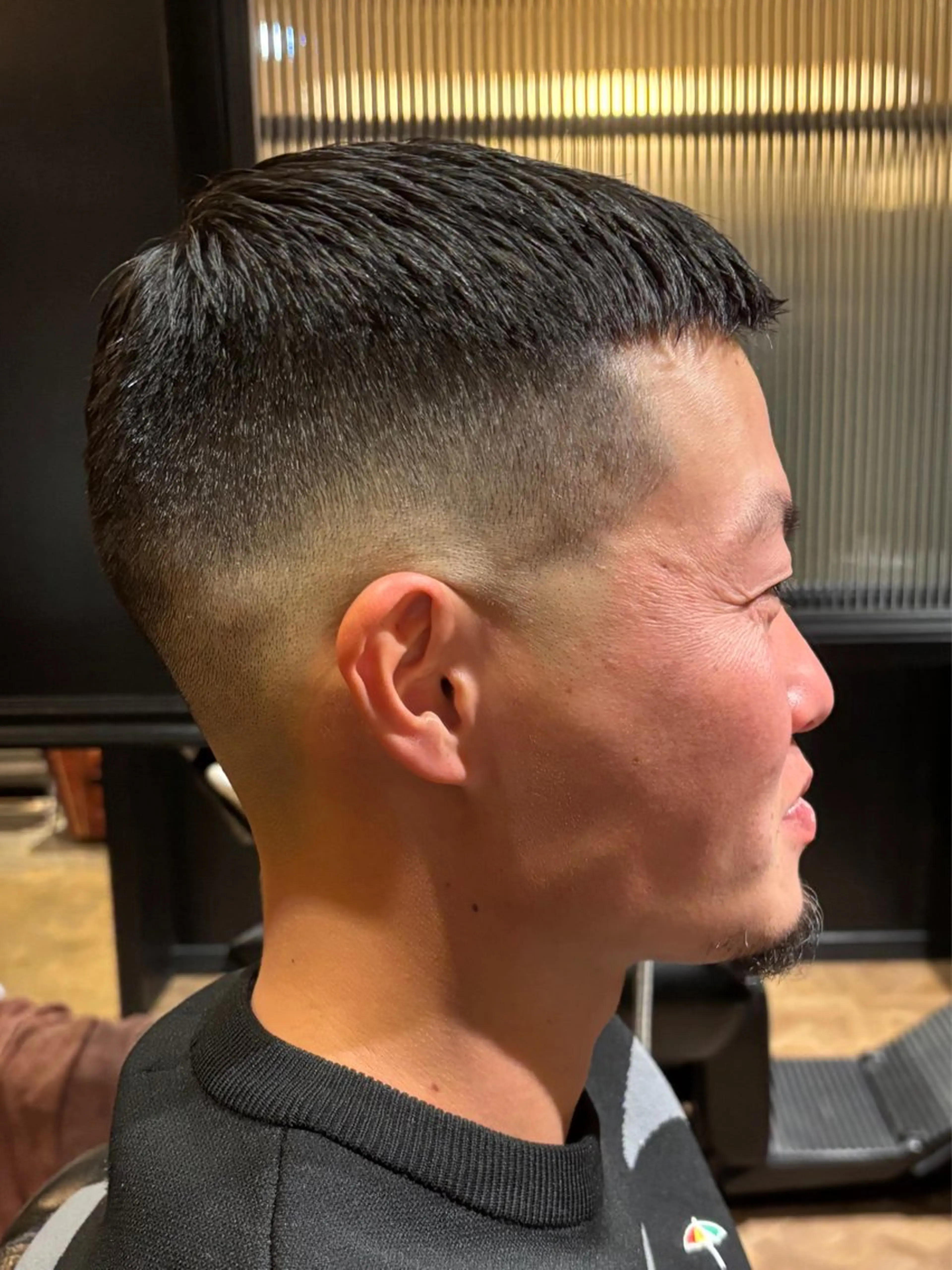 ショート メンズ フェードカット スキンフェード 東 峻平のヘアスタイル