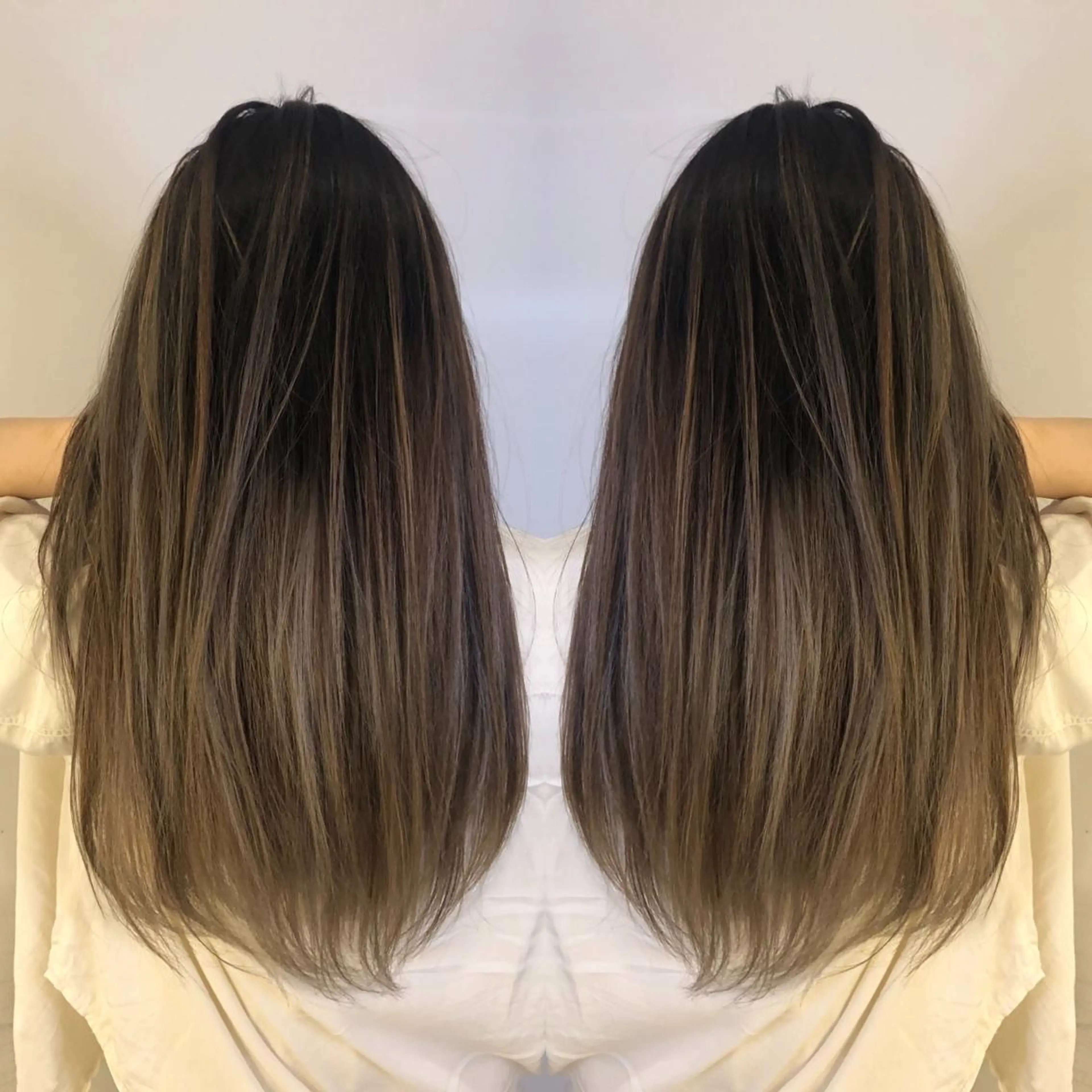 ロング カラー ブリーチカラー🌈 石垣翔太のヘアスタイル