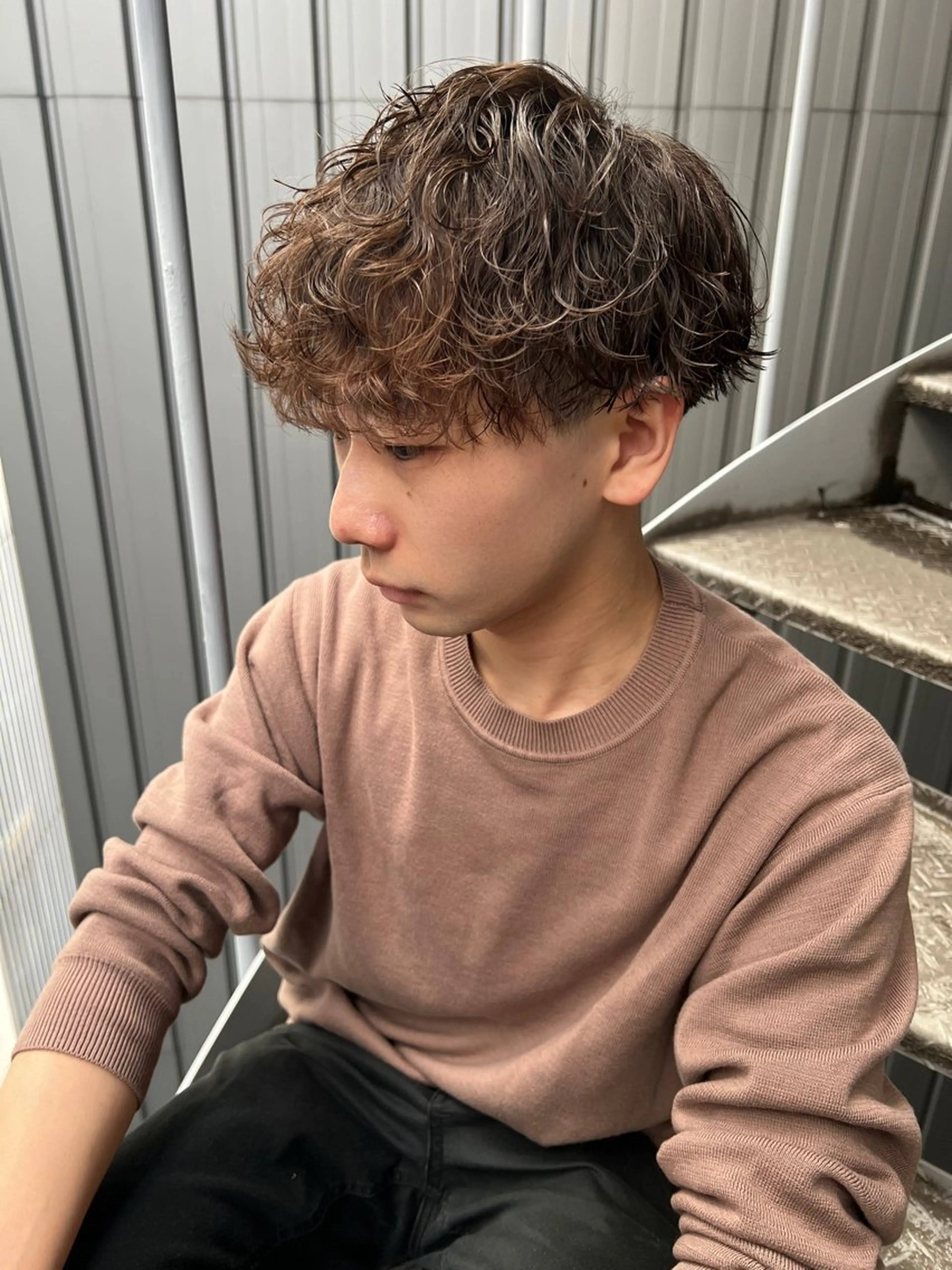 パーマ メンズ メンズ特化美容師/ パーマ/波巻き/陸翔のヘアスタイル