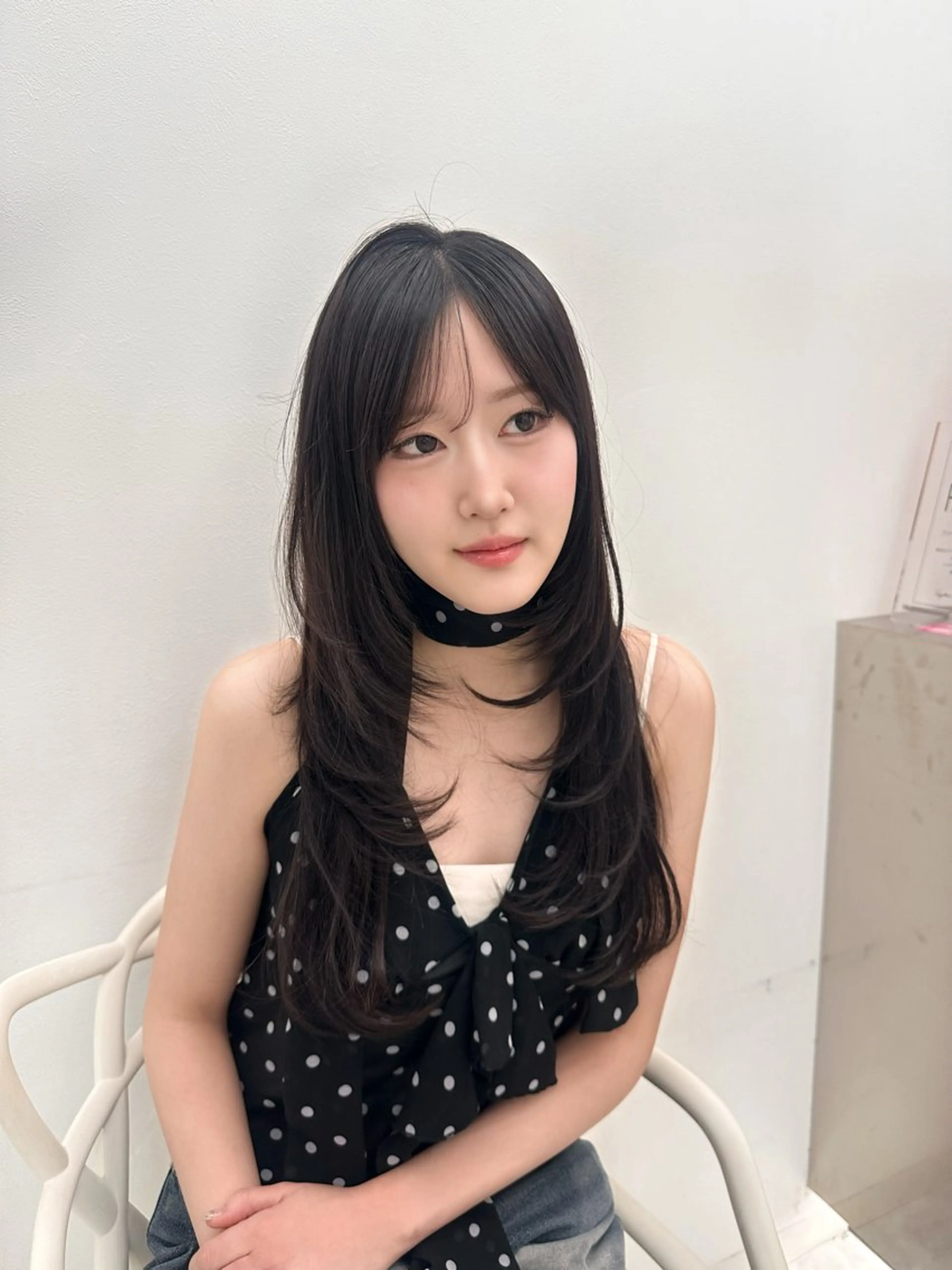 ロング カラー カット ヘアカラー ヘアセット 上品モテヘア🩶 karen🩶のヘアスタイル