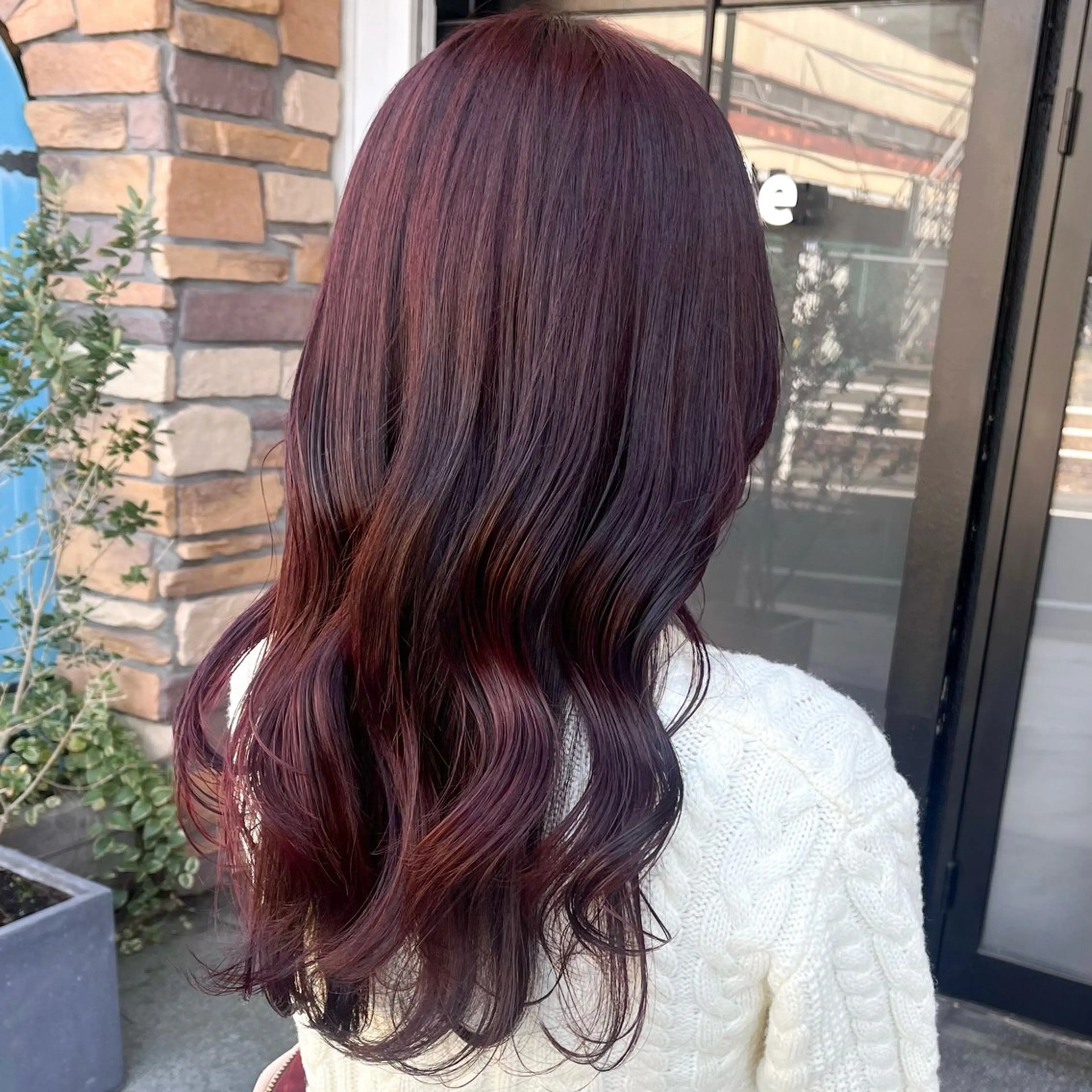 ロング カラー ダブルカラー カット ヘアカラー トリートメント 伊藤 玲衣のヘアスタイル