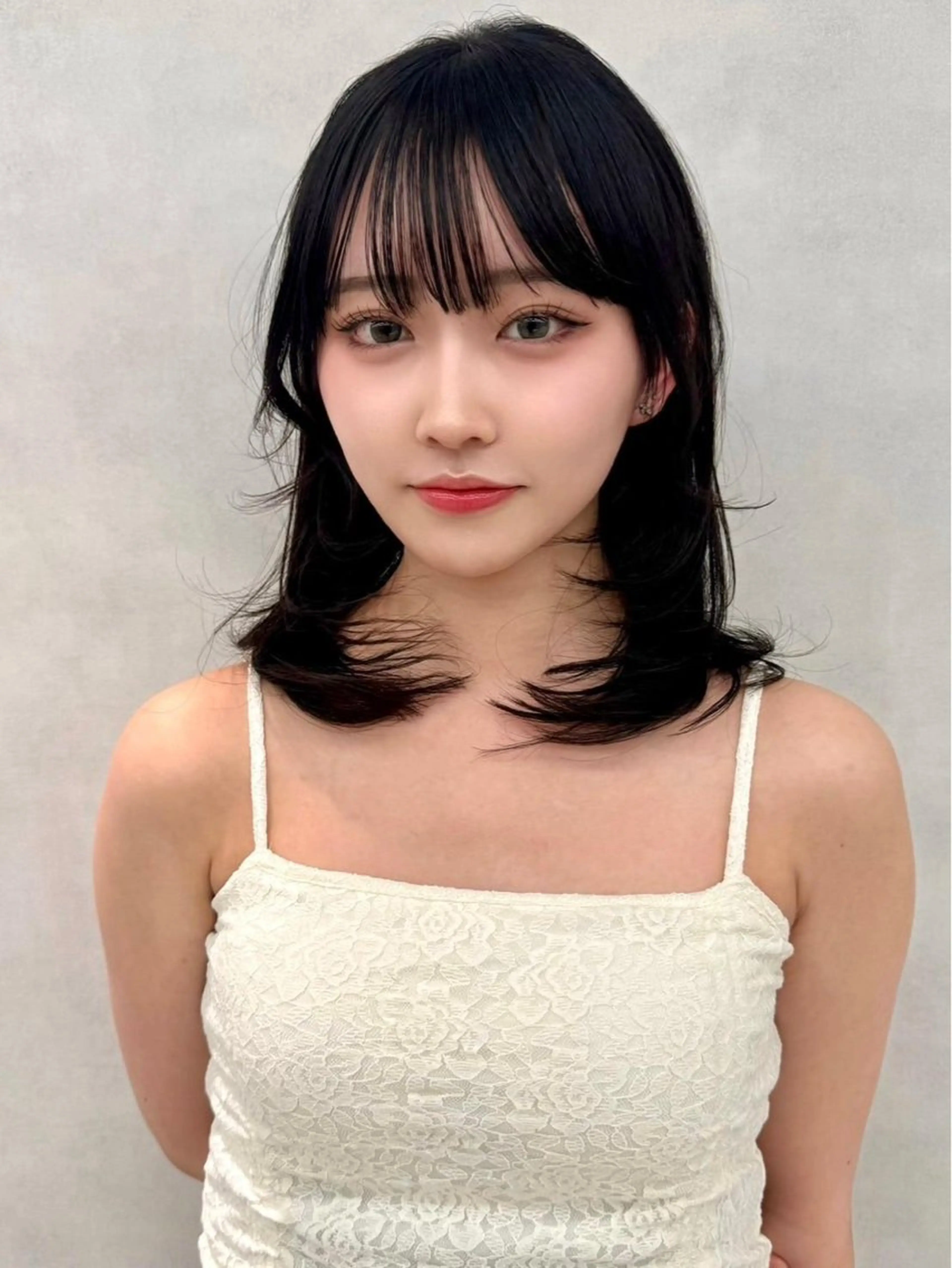 ロング カラー カット ヘアカラー トリートメント 🇰🇷韓国レイヤー ケアカラー／田川佑紀のヘアスタイル