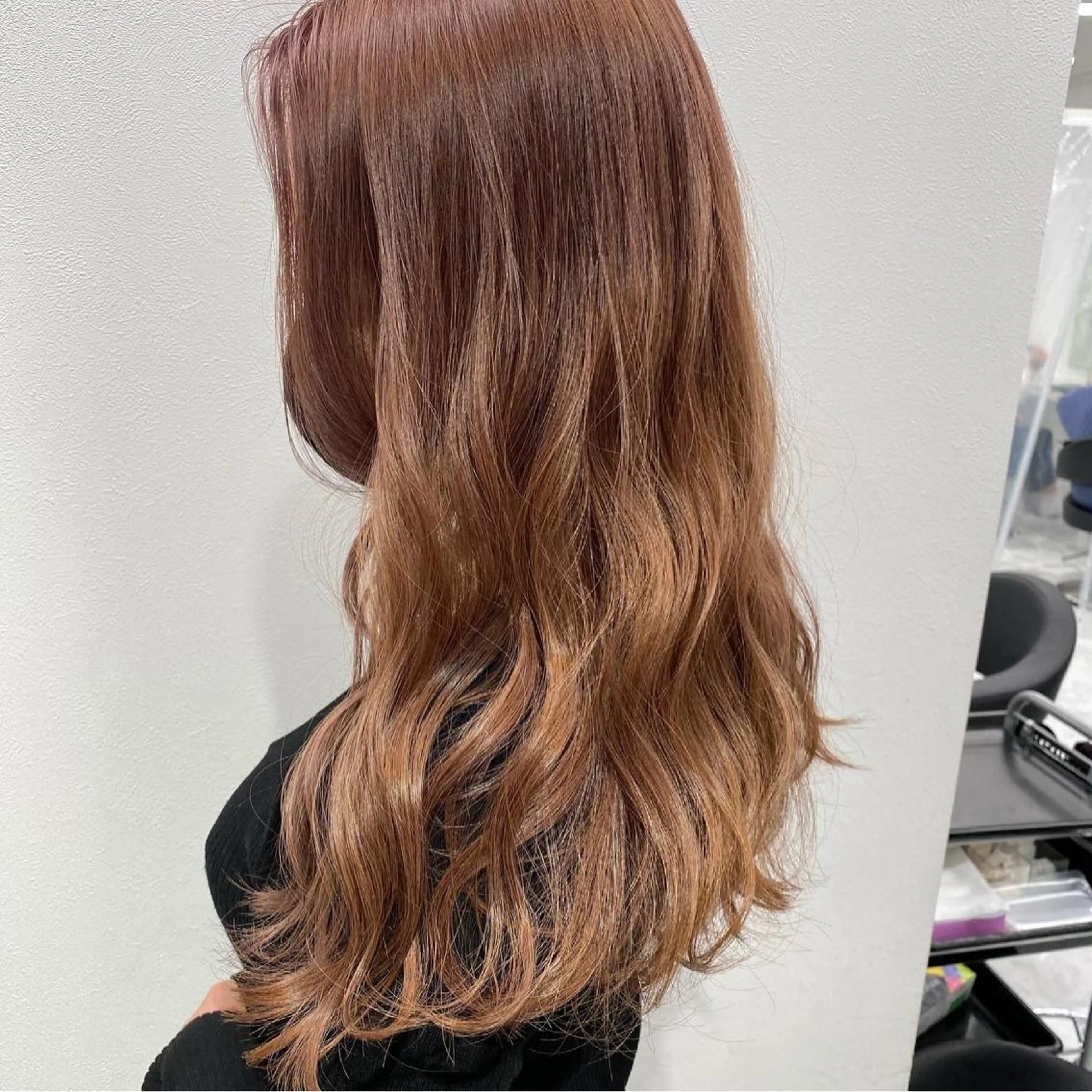 セミロング カラー ヘアアレンジ 💕上野美容師☁ ブリーチ💖サワのヘアスタイル