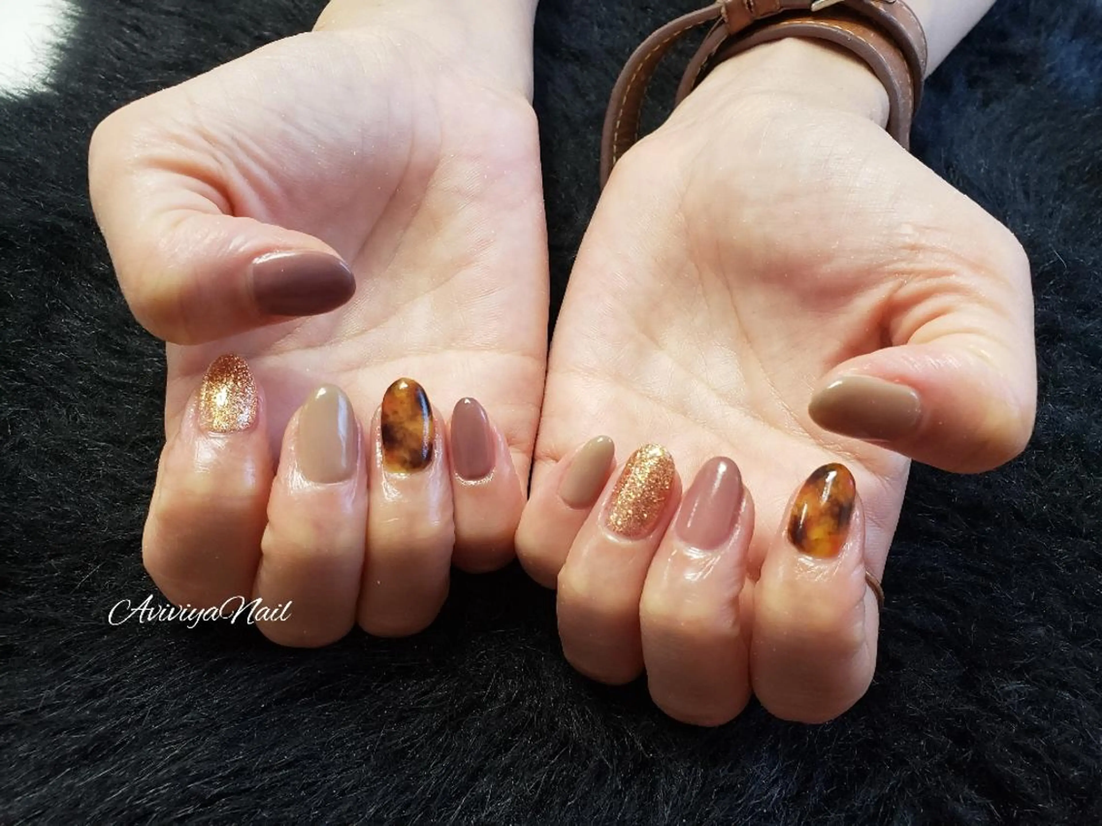 ネイル べっ甲ネイル AviviyaNail所属・kubo ayaのネイルデザイン