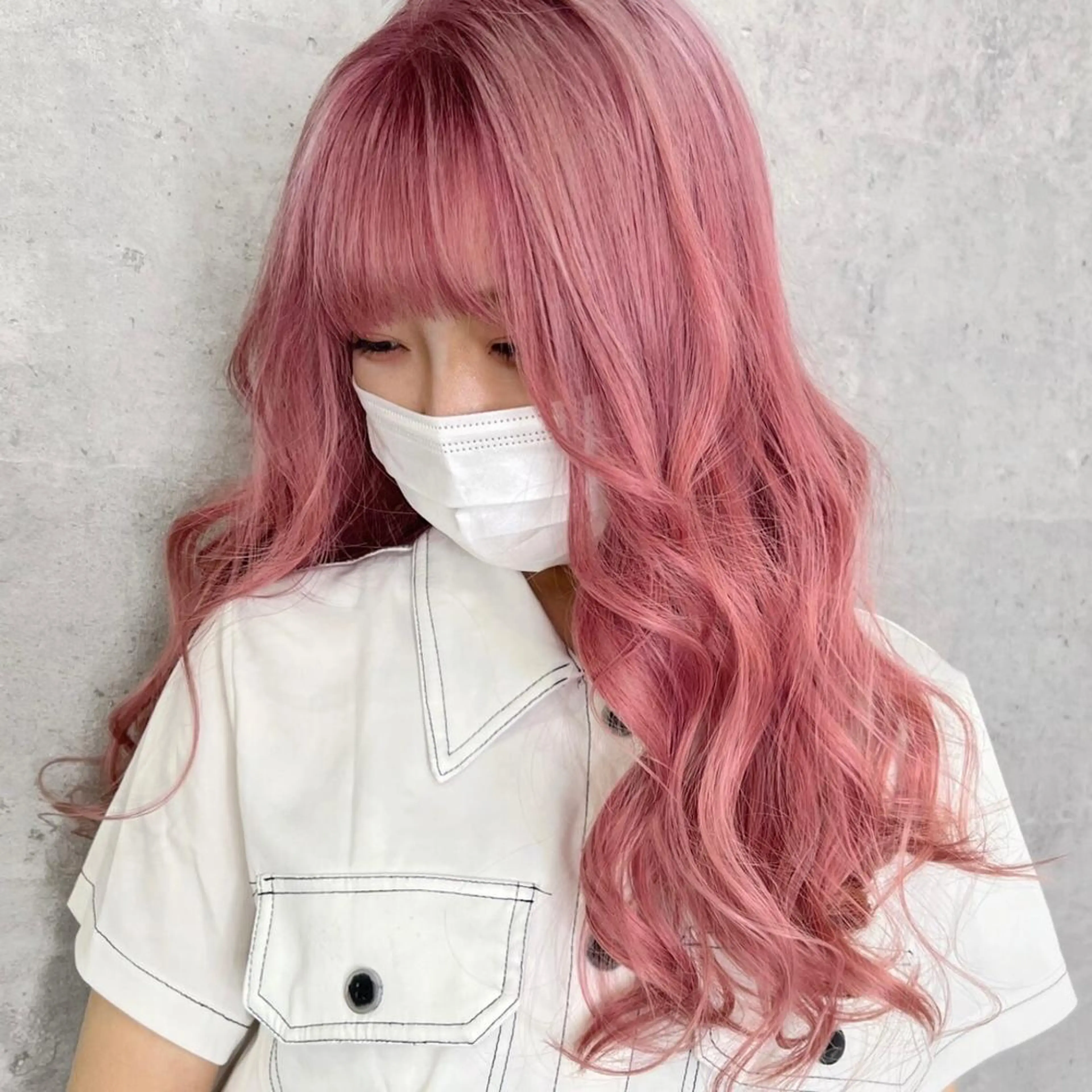 ロング カラー シールエクステ ハイトーンカラー エクステ シールエクステ特化 ハイトーン、NANAのヘアスタイル