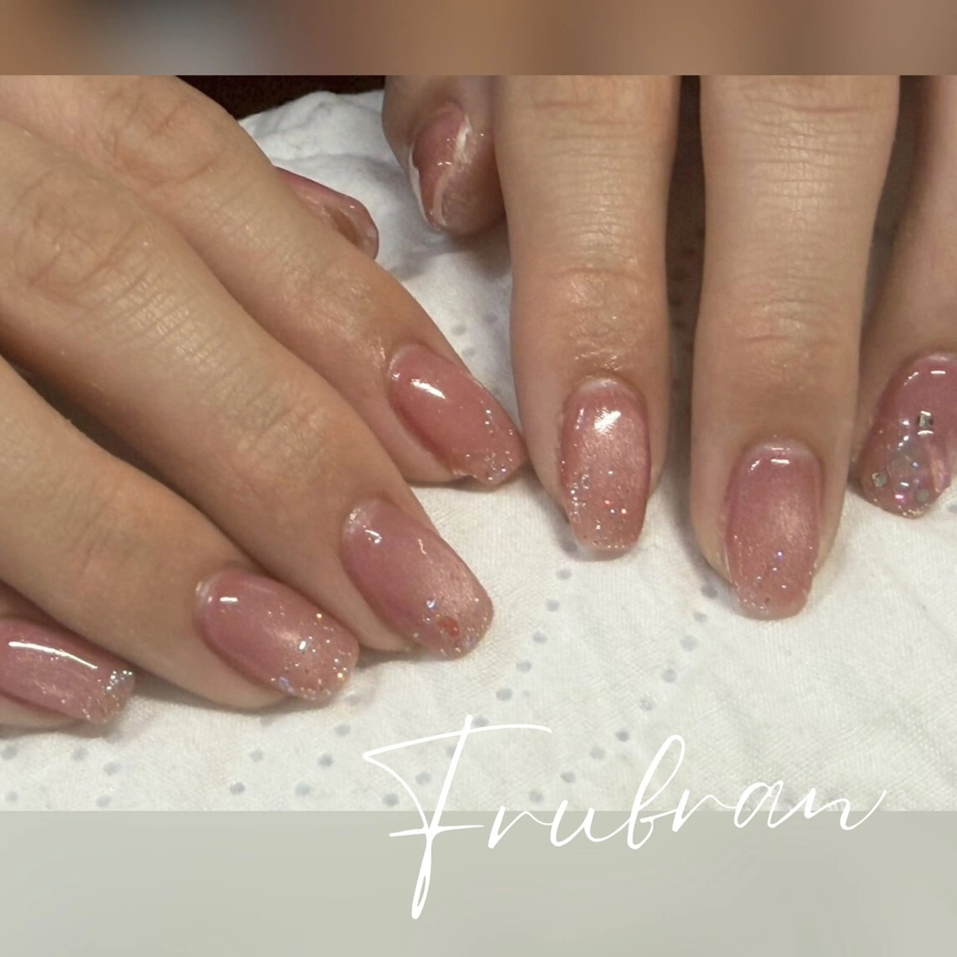 ネイル シンプルネイル ハンドネイル Frubran フルーブランのネイルデザイン