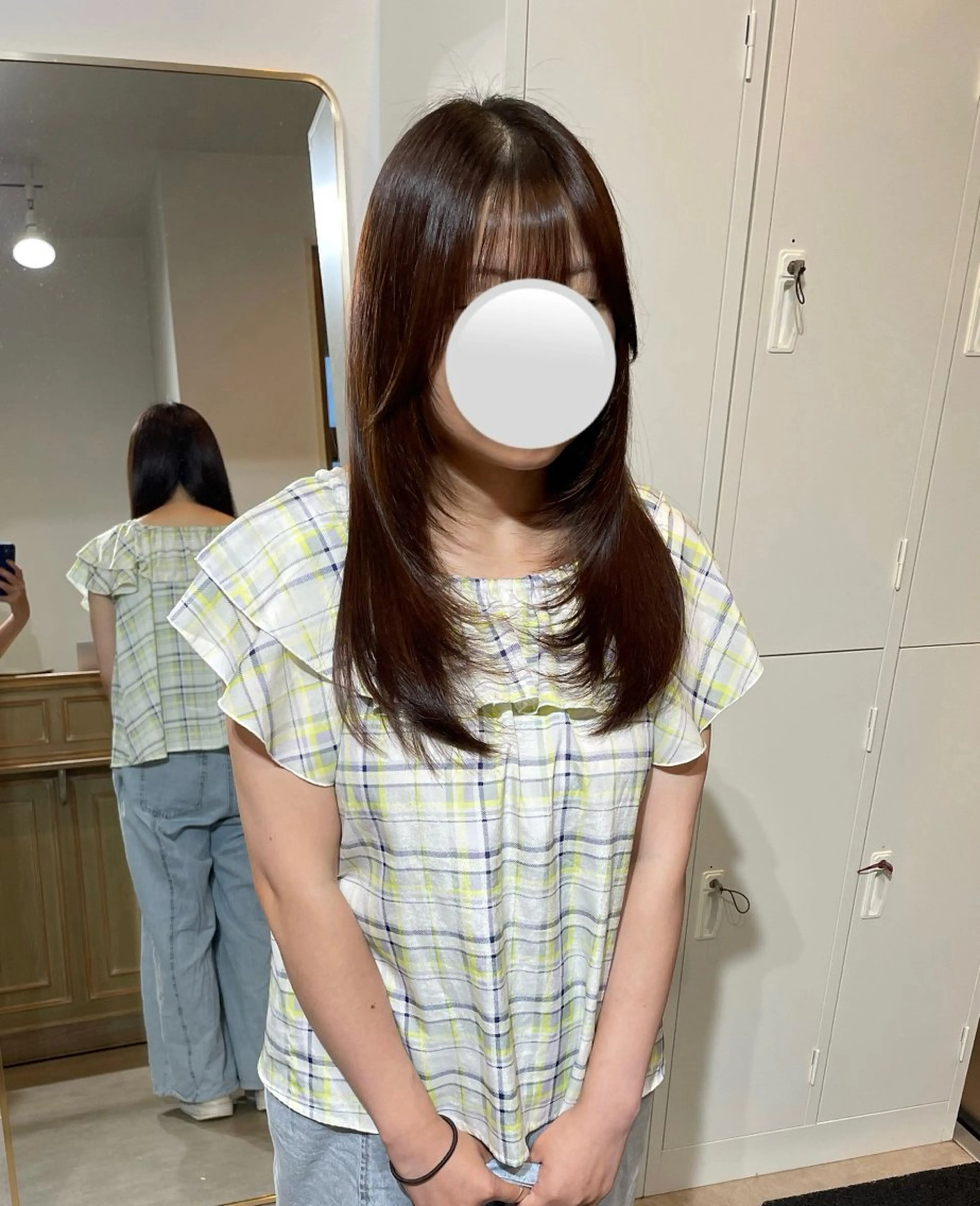 ロング ショートボブ ボブ くびれヘア ハッシュカット 髪質改善 カット やまもと けんたのヘアスタイル