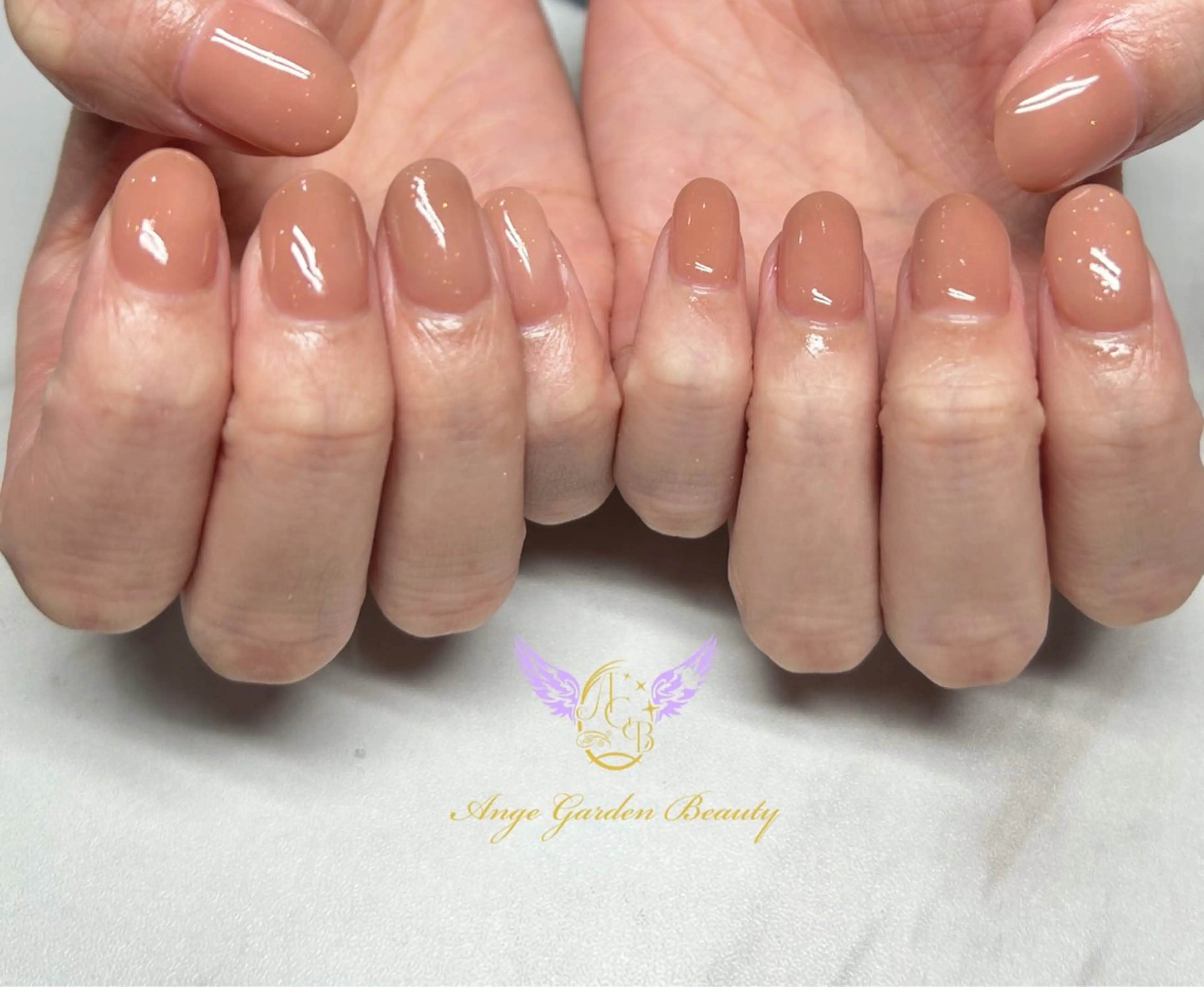 ネイル ワンカラーネイル シンプルネイル ハンドネイル AngeGarden Beautymihoのネイルデザイン