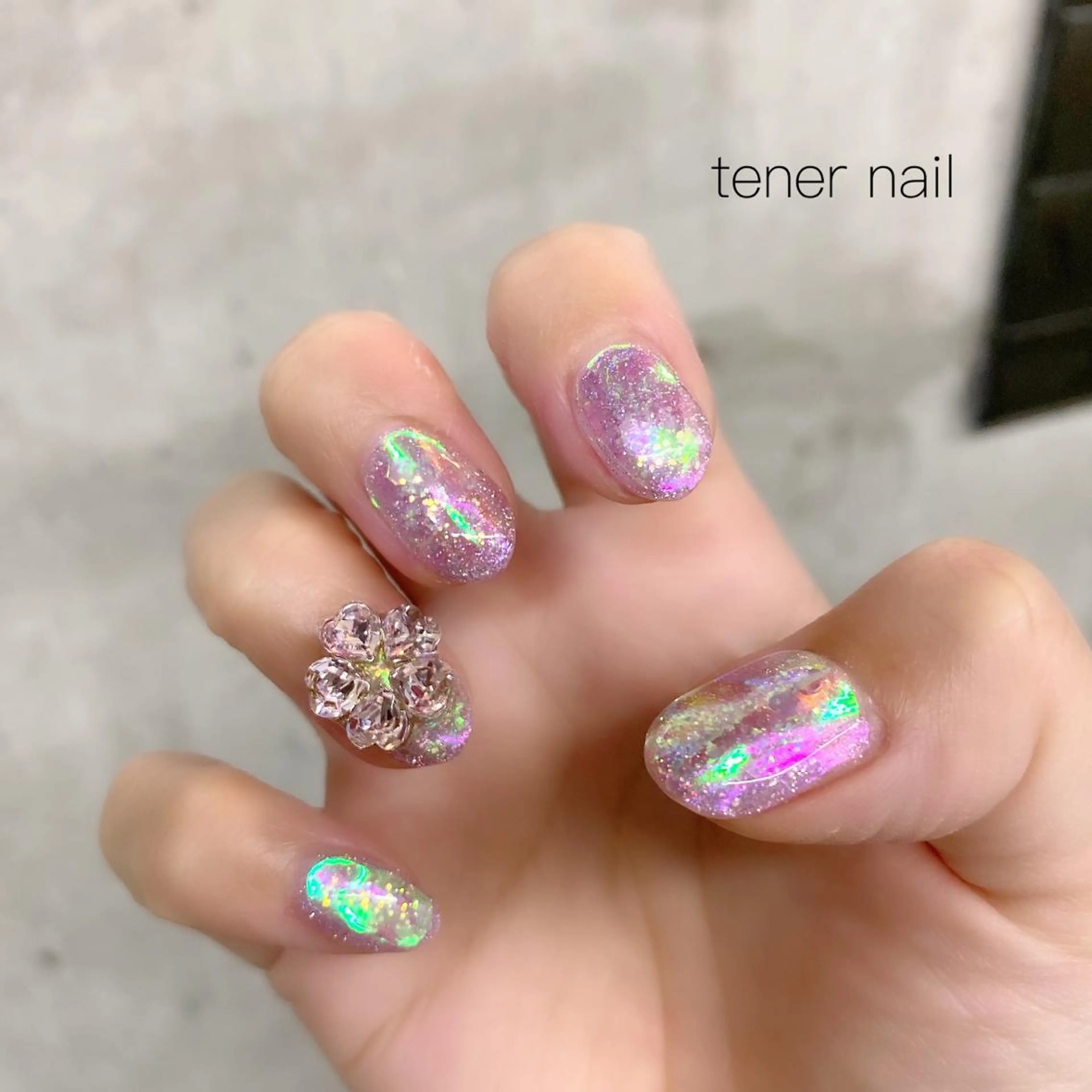 ネイル 氷ネイル・うるうるネイル テネルネイル tener nailのネイルデザイン