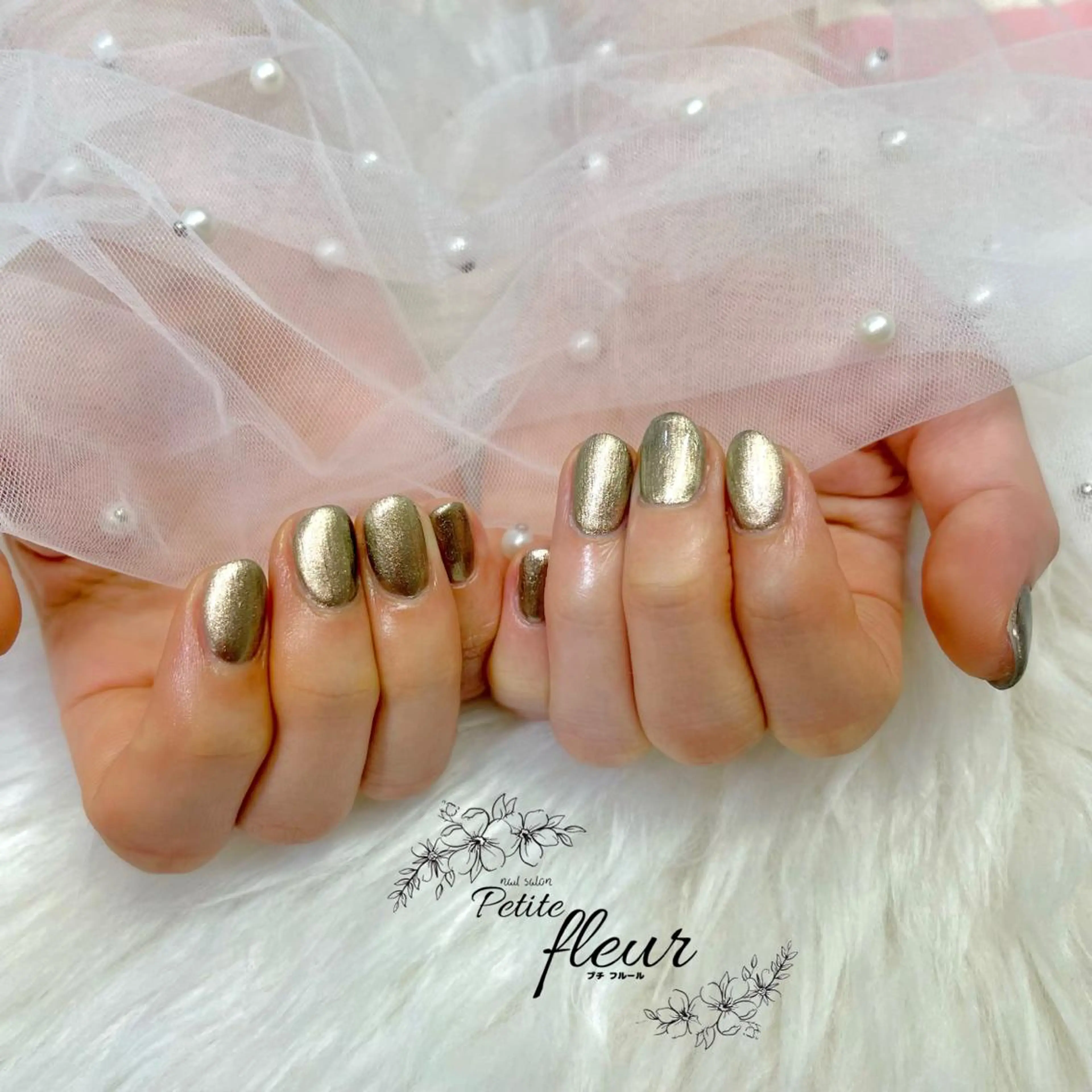 ネイル アートネイル ジェルネイル ラメ(グリッター) ❁⃘*。Petite fleur❁⃘*りさのネイルデザイン