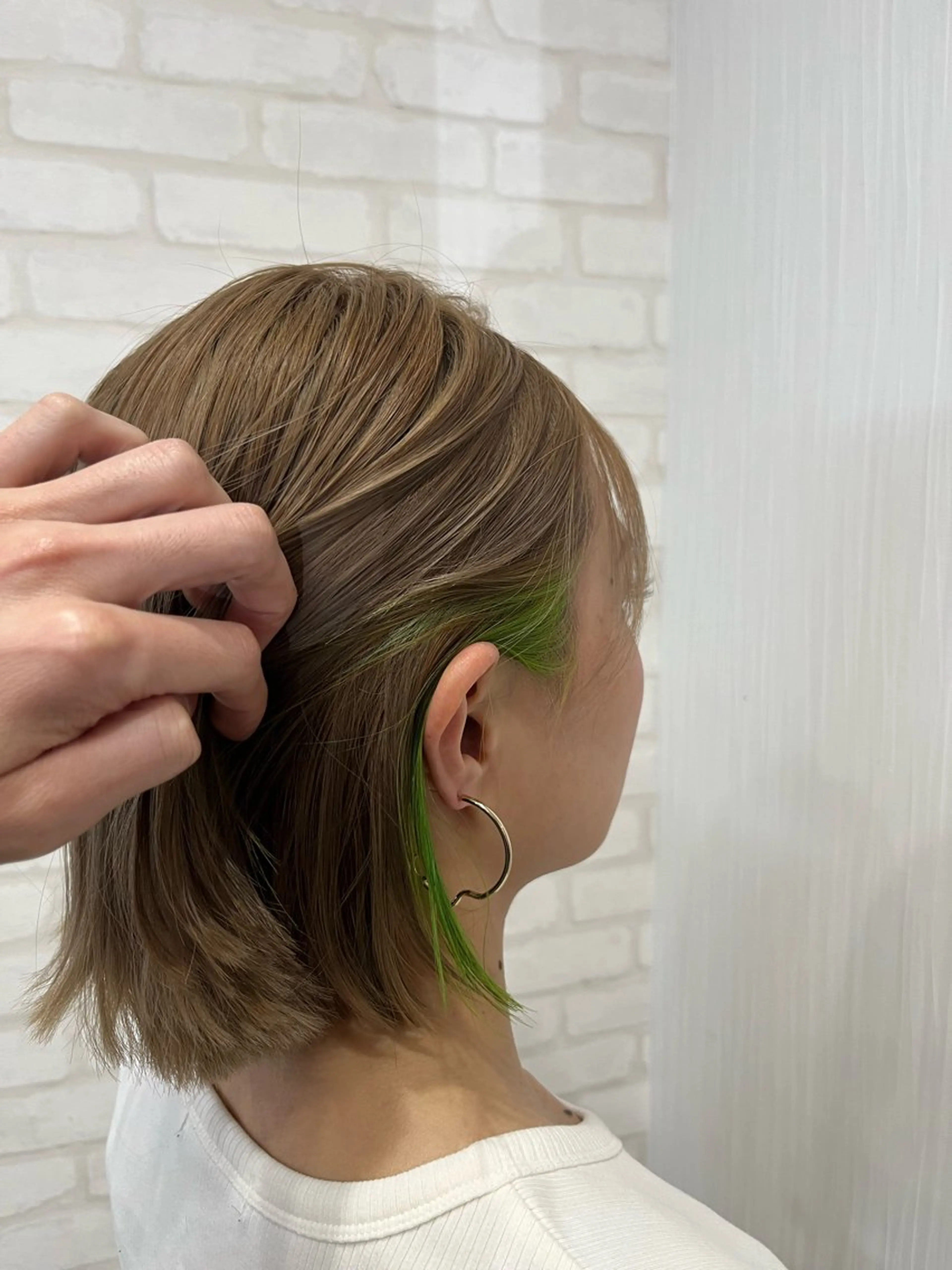 ショート カラー カット ヘアカラー トリートメント 藤田 陽斗のヘアスタイル