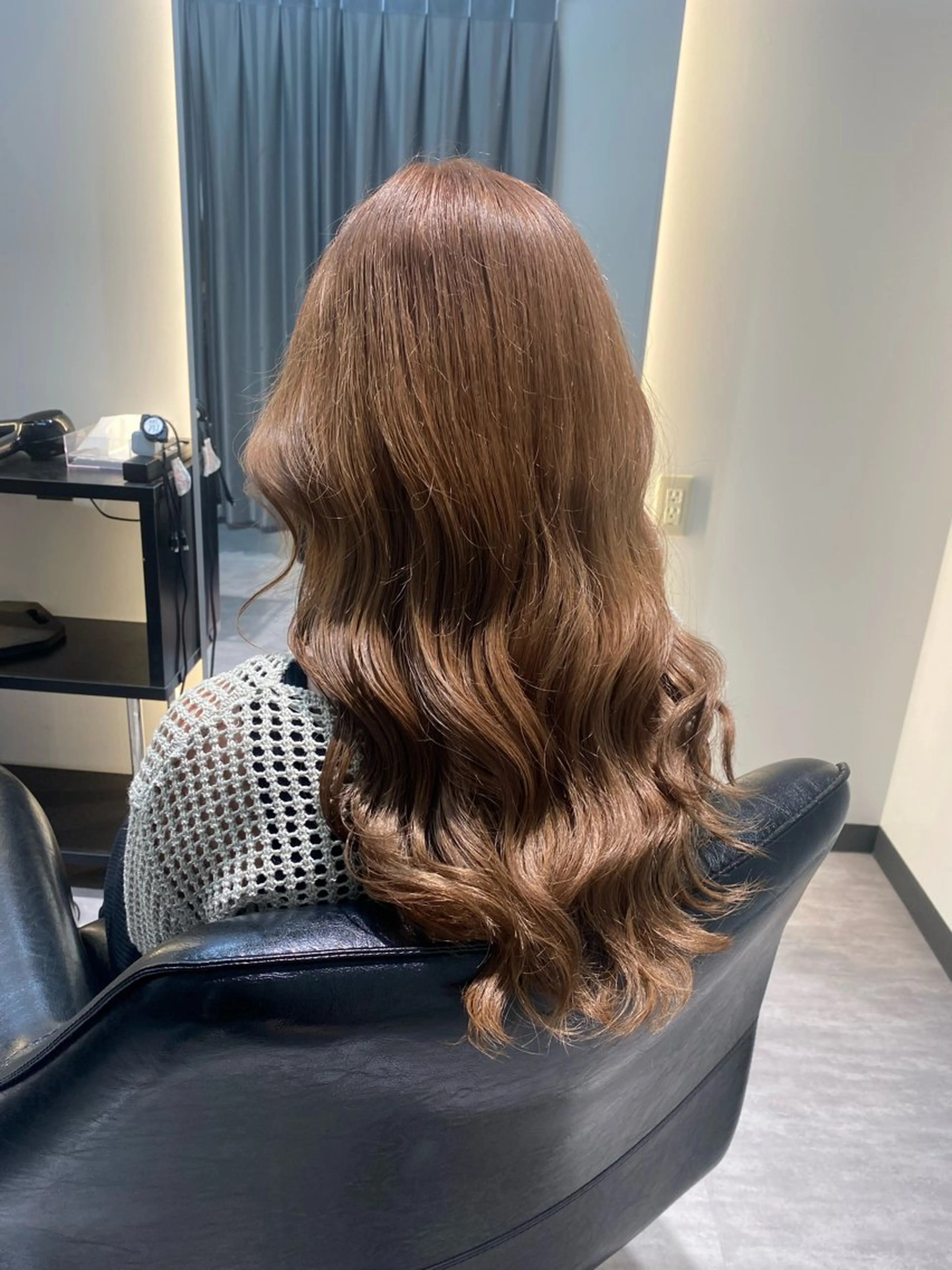 ロング カラー ブリーチ ブラウンカラー 橋本 彩のヘアスタイル