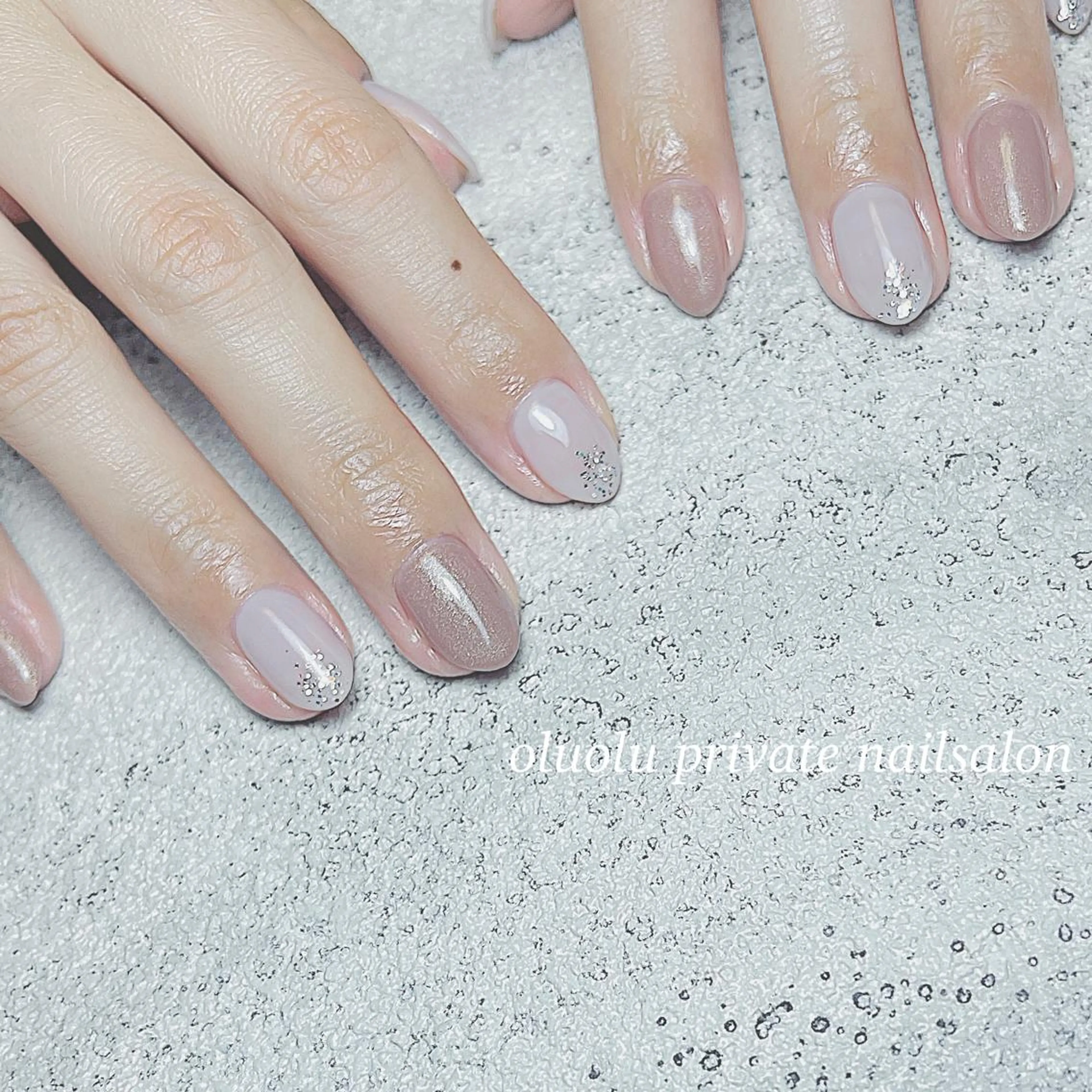 ネイル アートネイル フットネイル ジェルネイル ニュアンスネイル オフィスネイル 大村 紬華のネイルデザイン