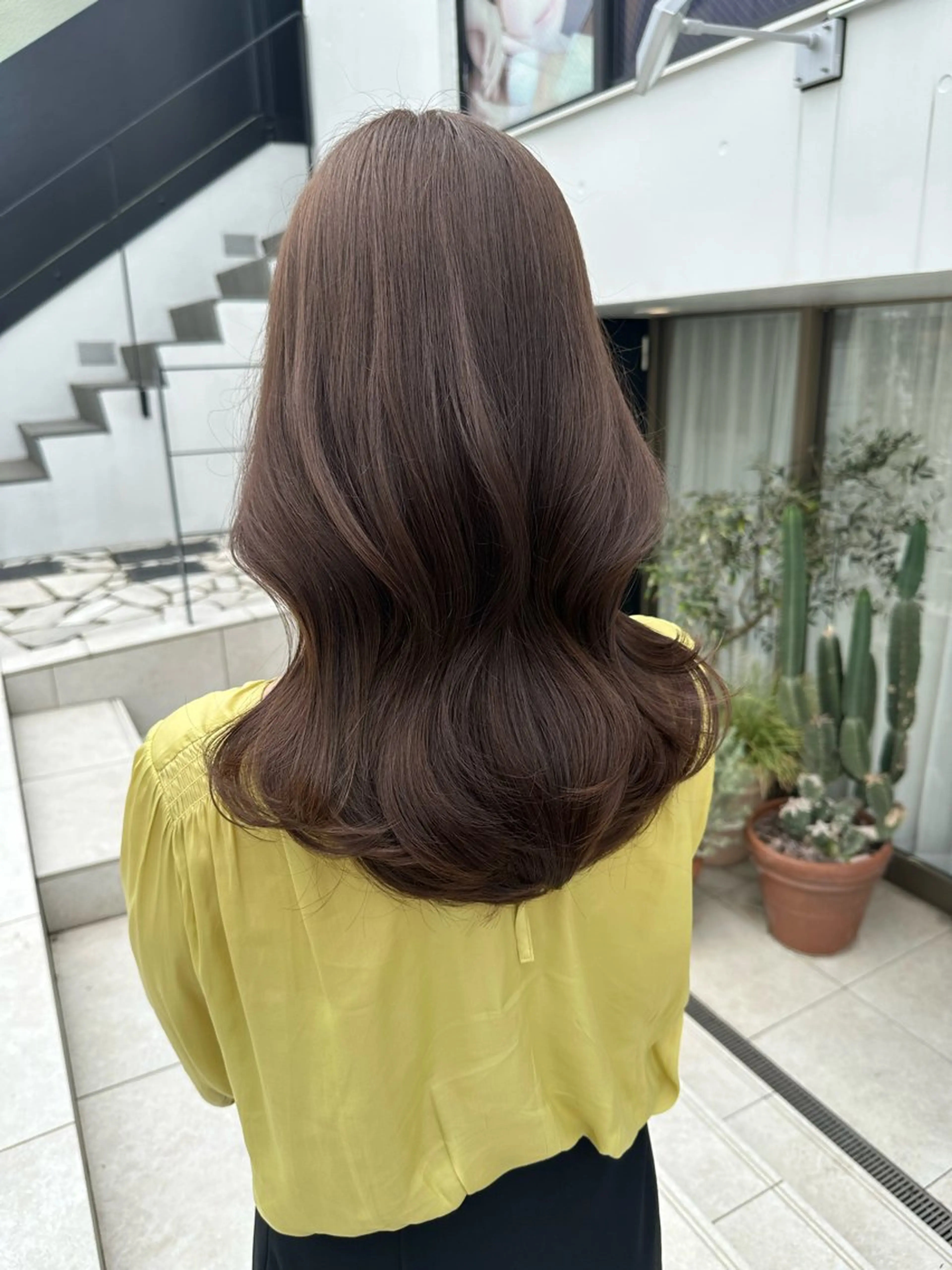 セミロング カラー ベージュカラー 韓国ヘア🦢🖤 Sayumiのヘアスタイル